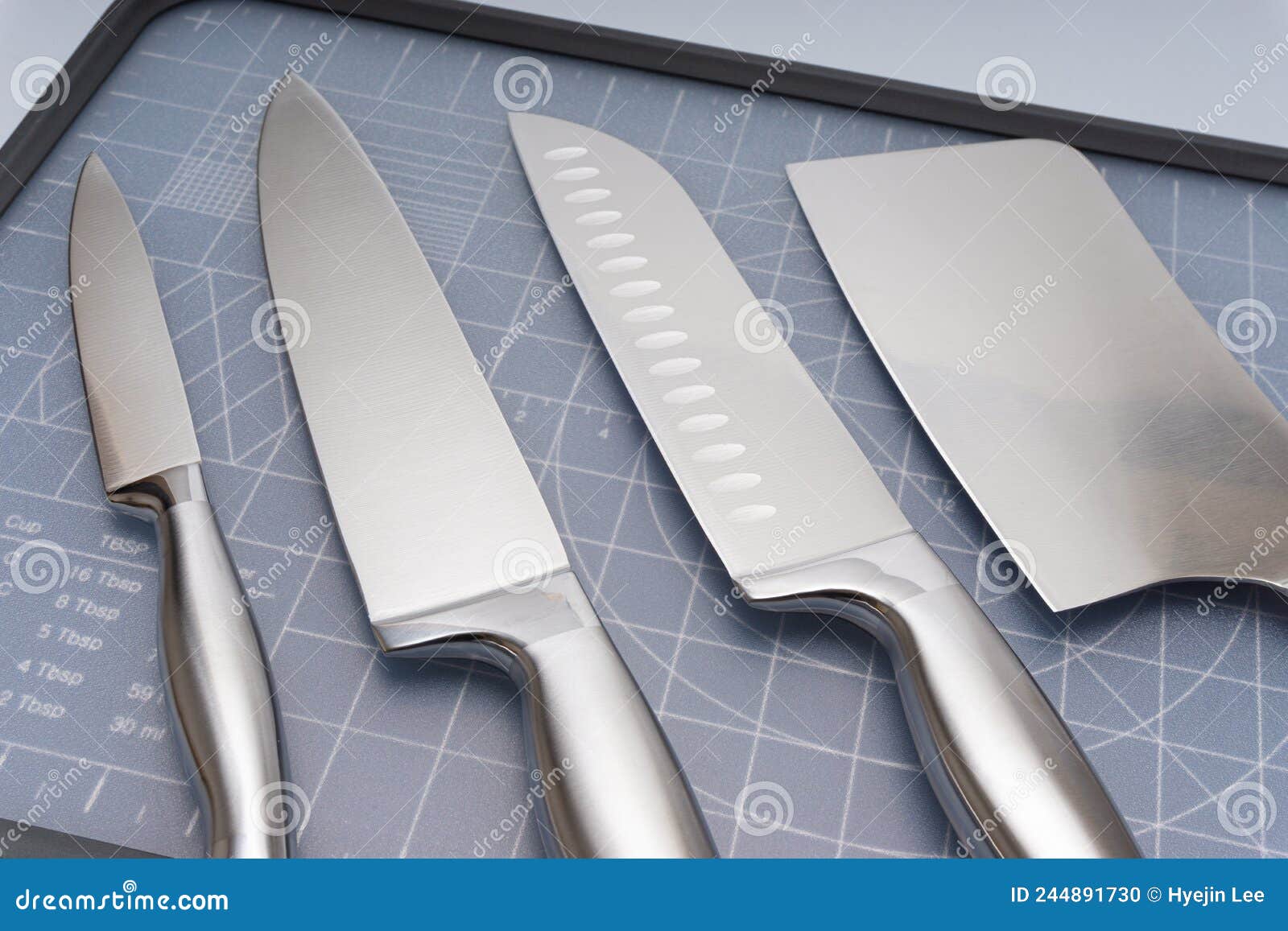 Kitchen Knives and Chopping Board Stock Photo Image of preparation
