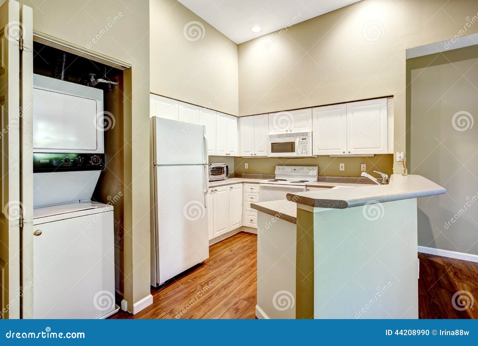 Kitchen and laundry area stock photo. Image of laundry 44208990