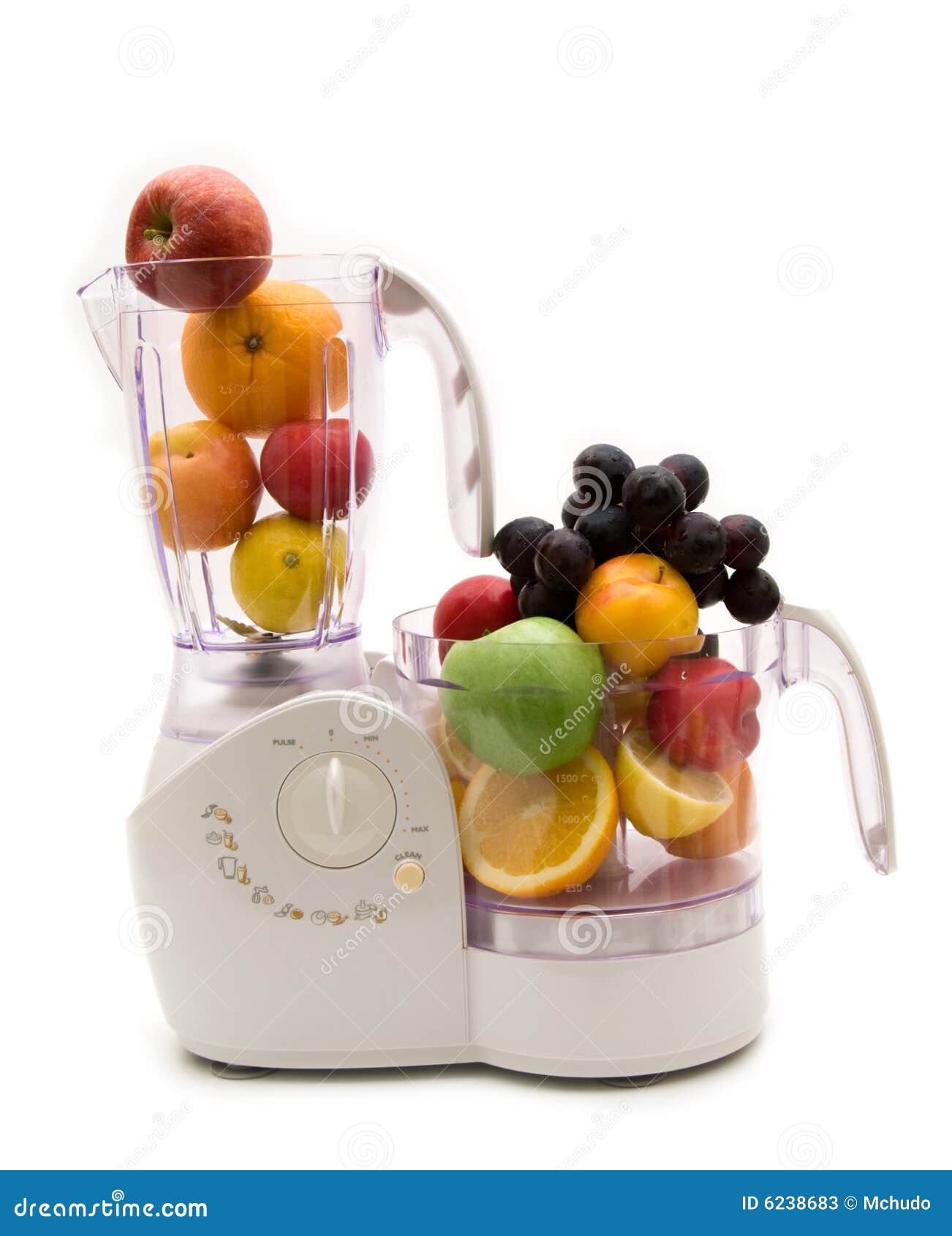 Kitchen machine and fruits stock image. Image of green 6238683