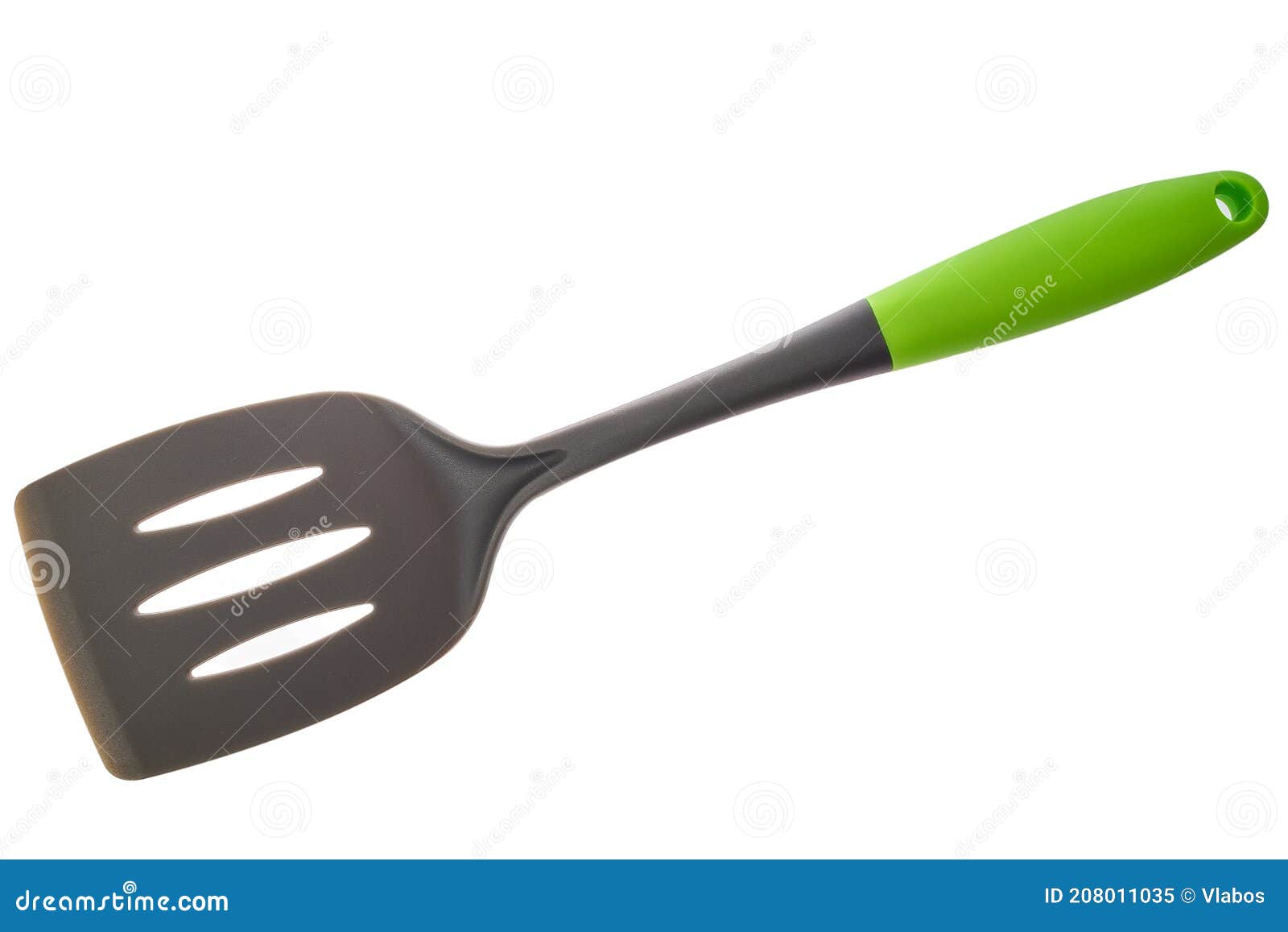 Kitchen Plastic Spatula Isolated on White Background Stock Image