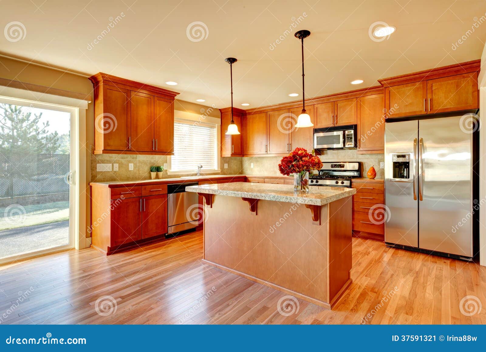 Kitchen room design stock image. Image of bright, home 37591321