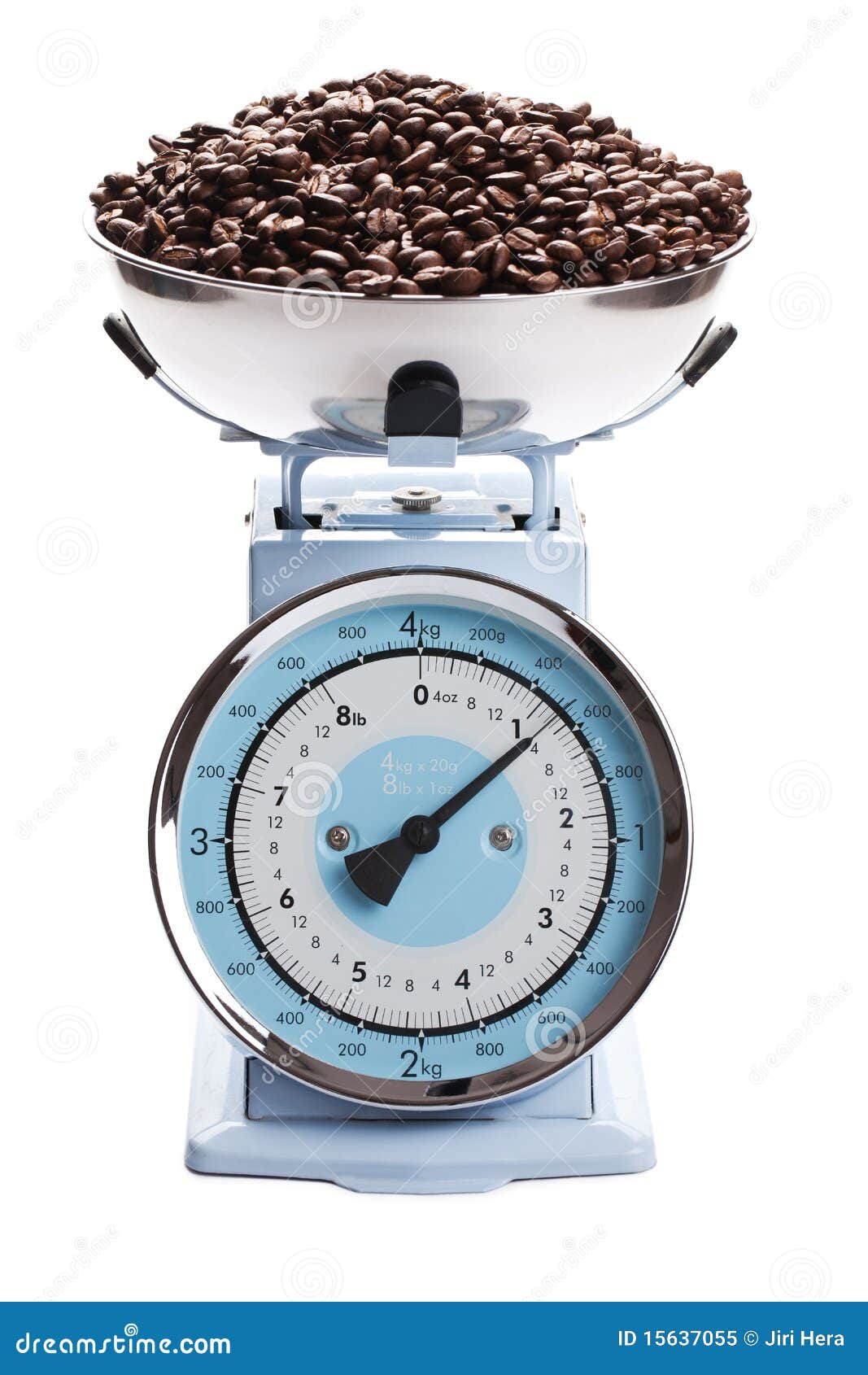 Kitchen Scale With Coffee Beans Stock Image Image 15637055