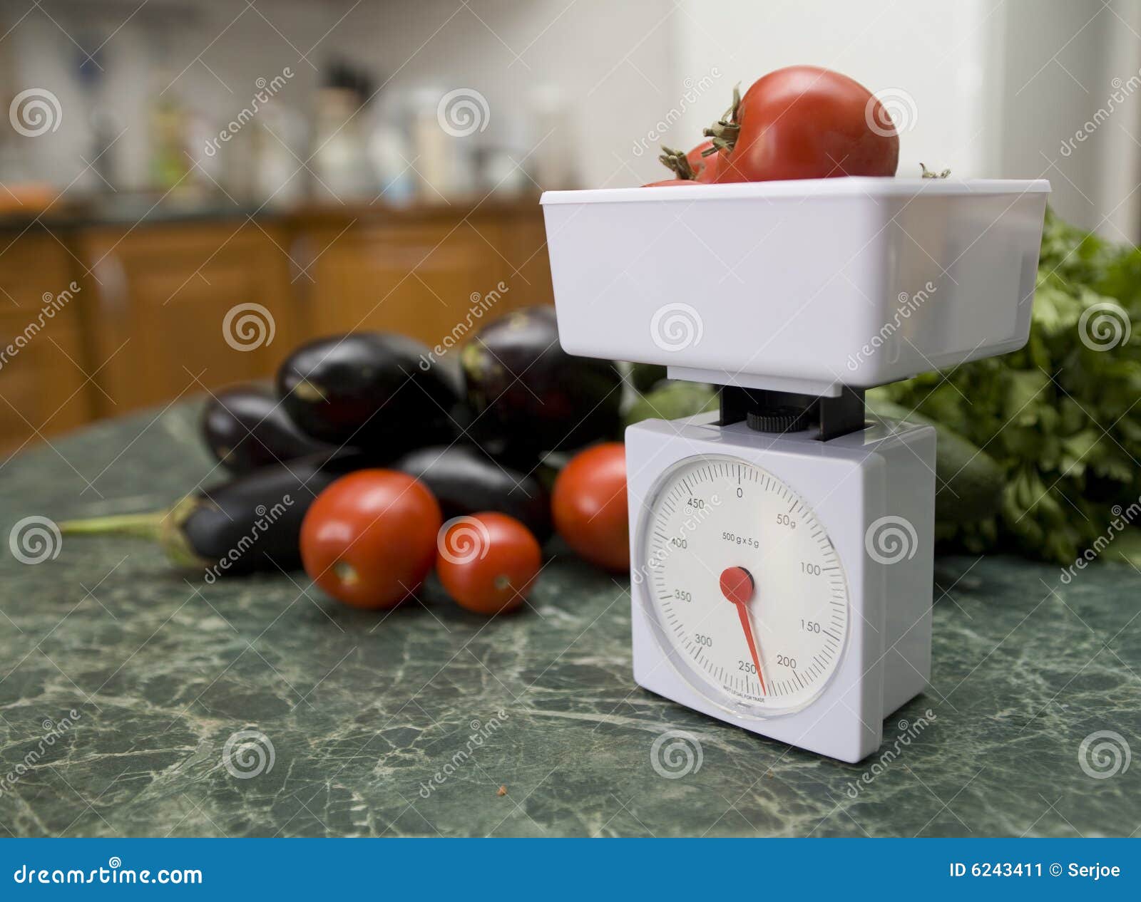 Kitchen Scale and Vegetables Stock Image Image of cuisine, preparing