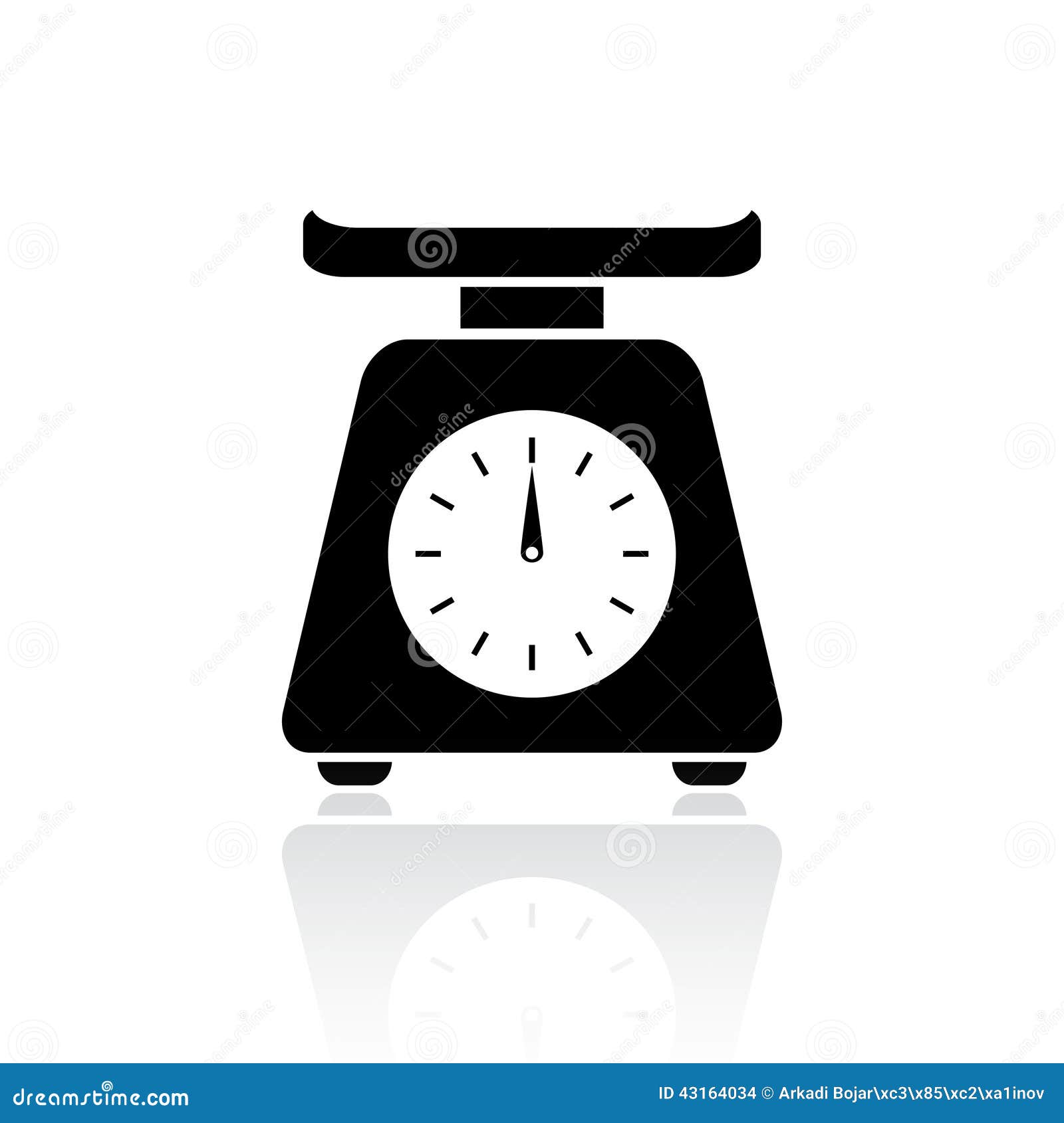 Domestic weigh scale food balance icon Royalty Free Vector