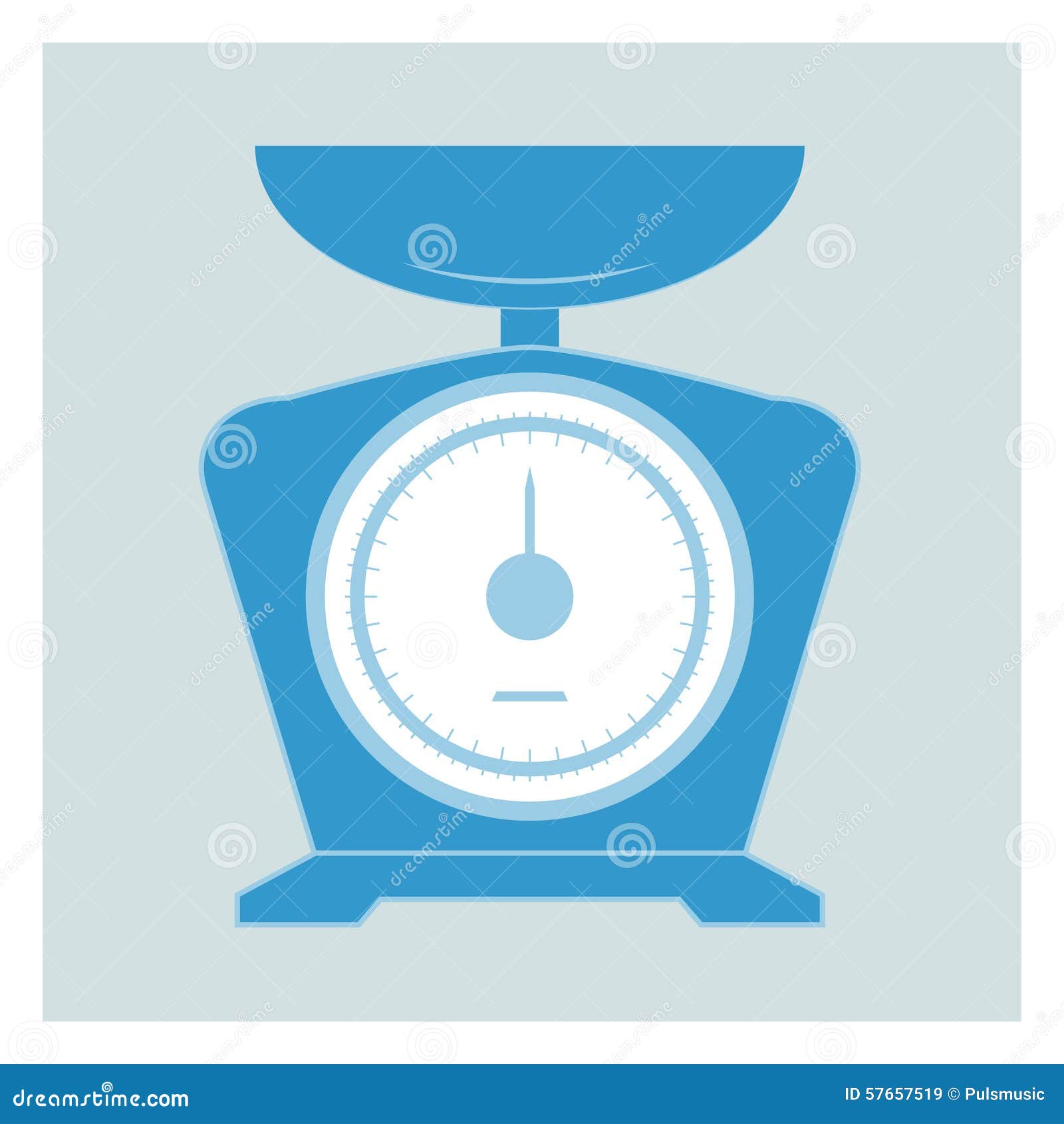 Domestic weigh scale food balance icon Royalty Free Vector