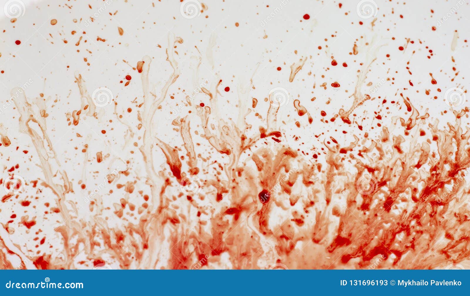 Kitchen Sink with Blood for Halloween Close Up Stock Image Image of