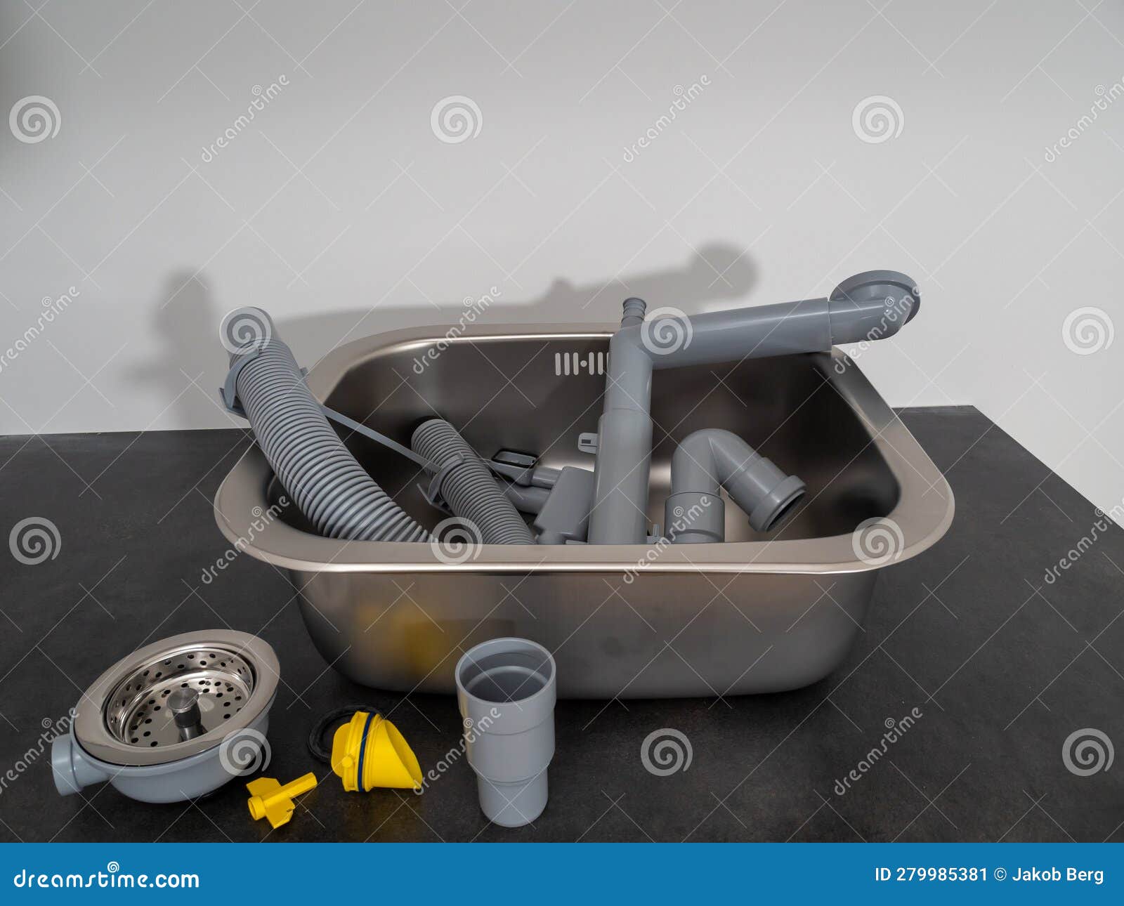 The Kitchen Sink Fittings are Ready To Be Installed Next To the Sink on