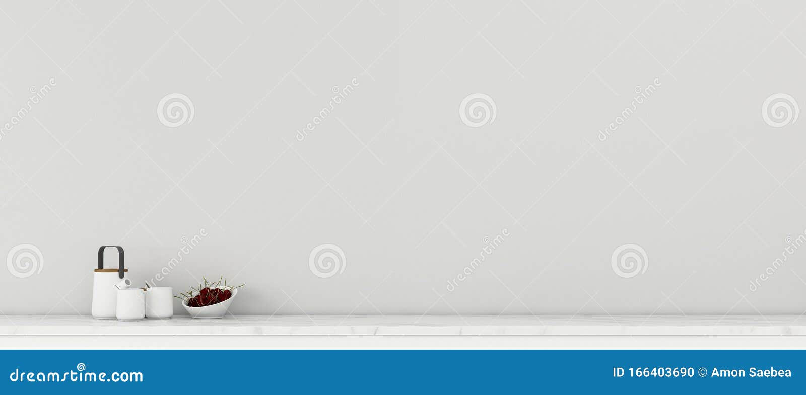 Kitchen Space in House.empty Room with Counter Kitchen Stock