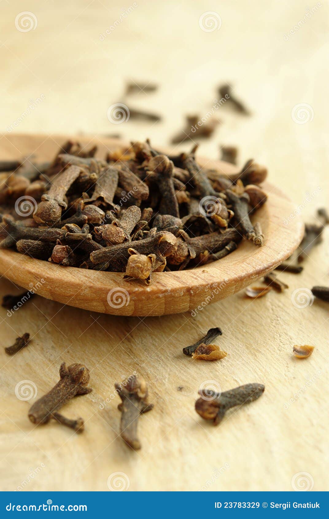 Kitchen spice cloves stock image. Image of dark, wooden 23783329