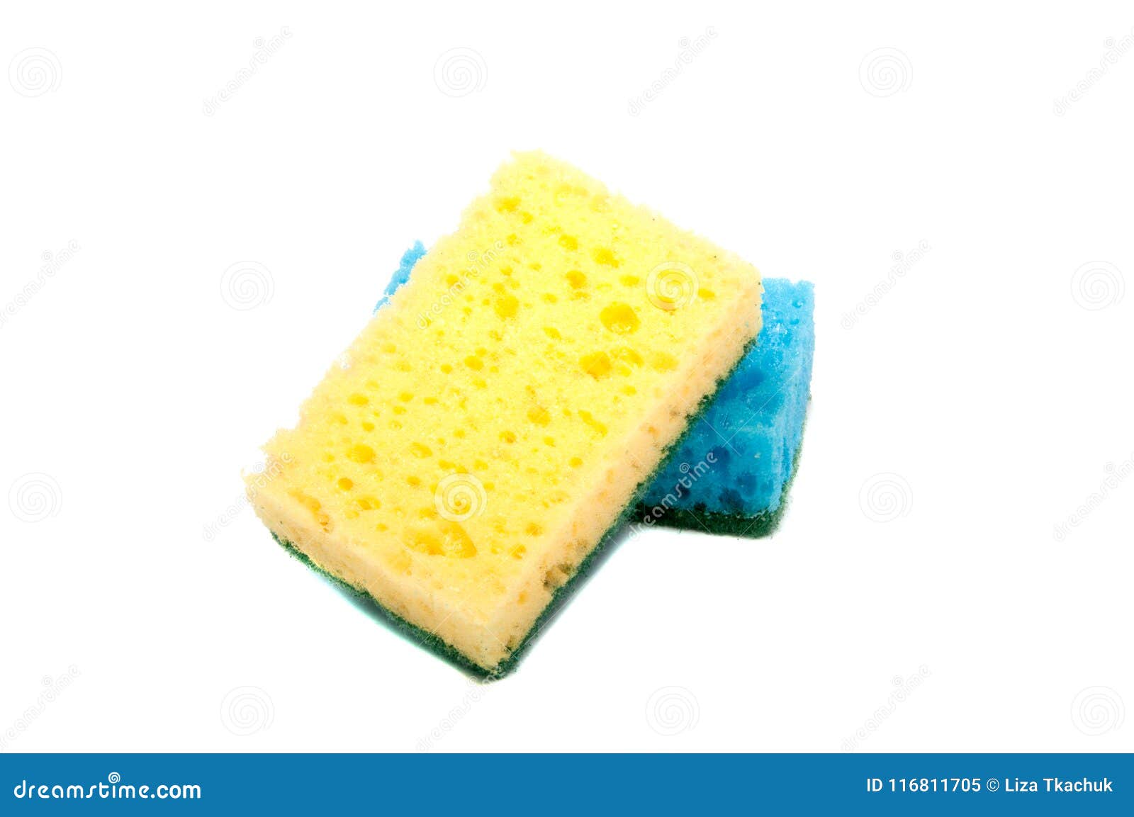 Kitchen Sponge for Dish Isolated Stock Image Image of kitchen, white