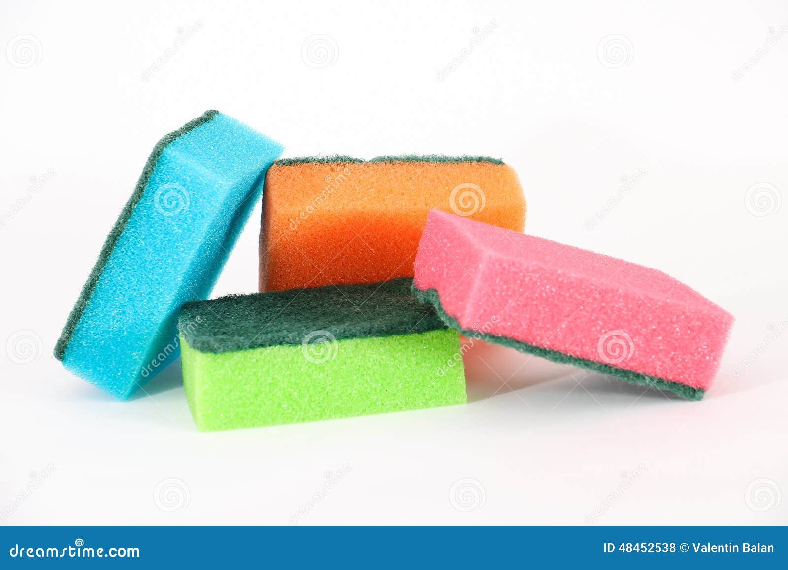 Kitchen sponge stock photo. Image of material, background 48452538