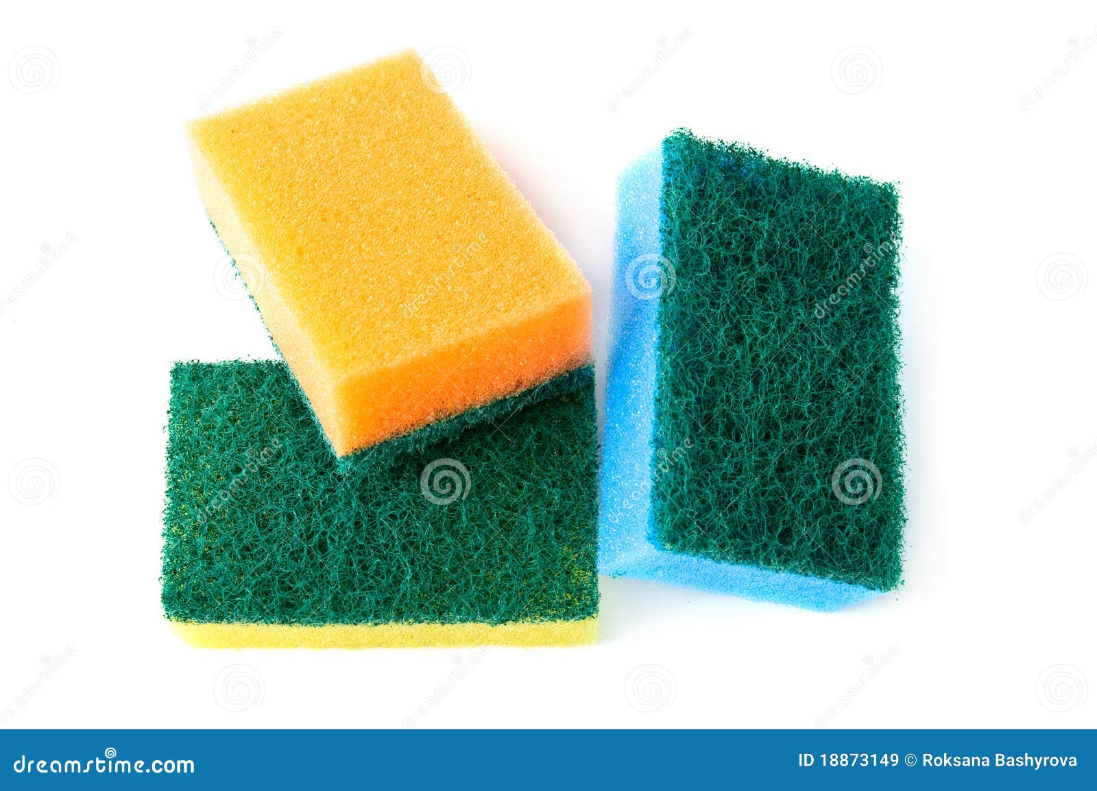 Kitchen sponges stock image. Image of goods, isolated 18873149