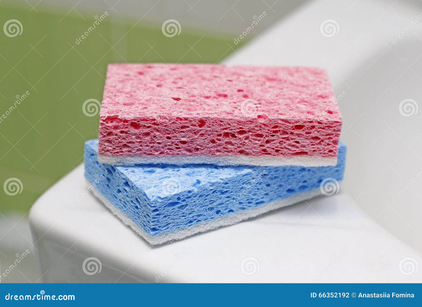 Kitchen sponges stock photo. Image of sponges, home, bath 66352192