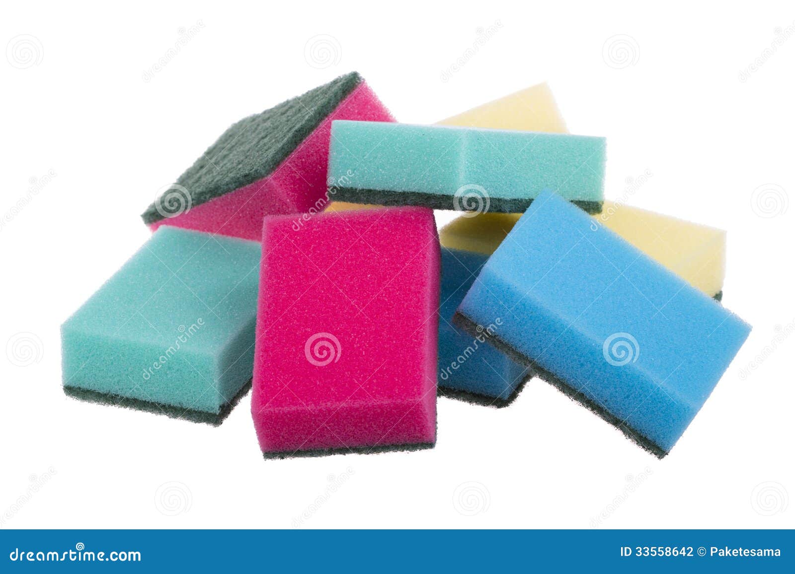 Kitchen sponges stock photo. Image of housekeeping, closeup 33558642