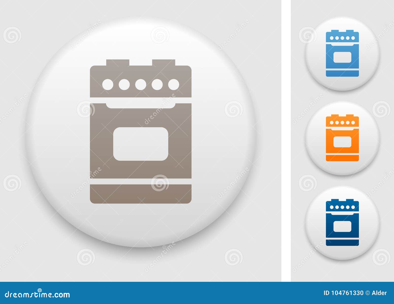 Kitchen stove icon stock vector. Illustration of icons 104761330