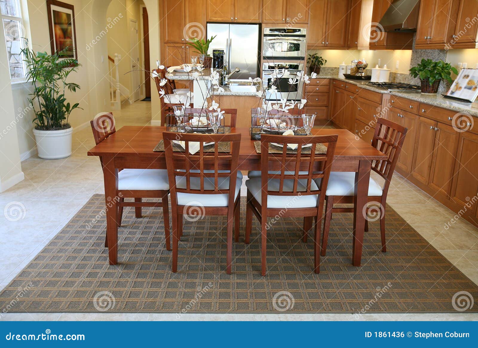 Kitchen Table stock photo. Image of home, style, chair 1861436