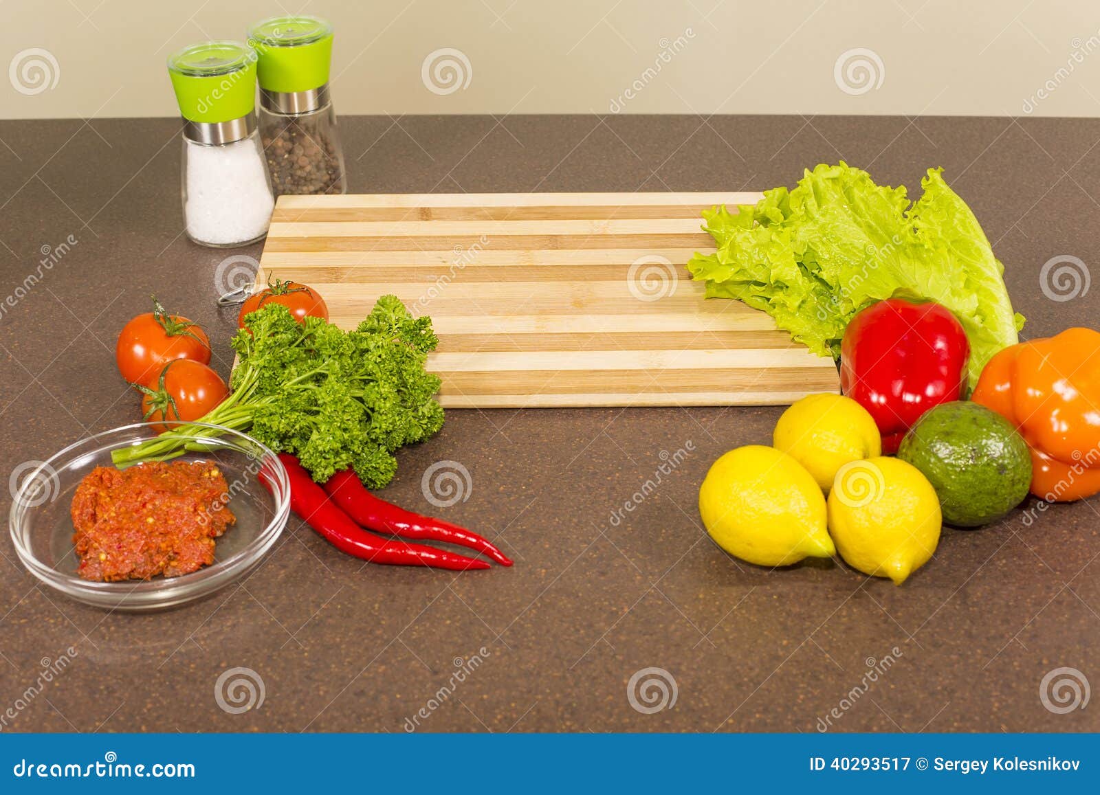 Kitchen table with food stock image. Image of tabletop 40293517