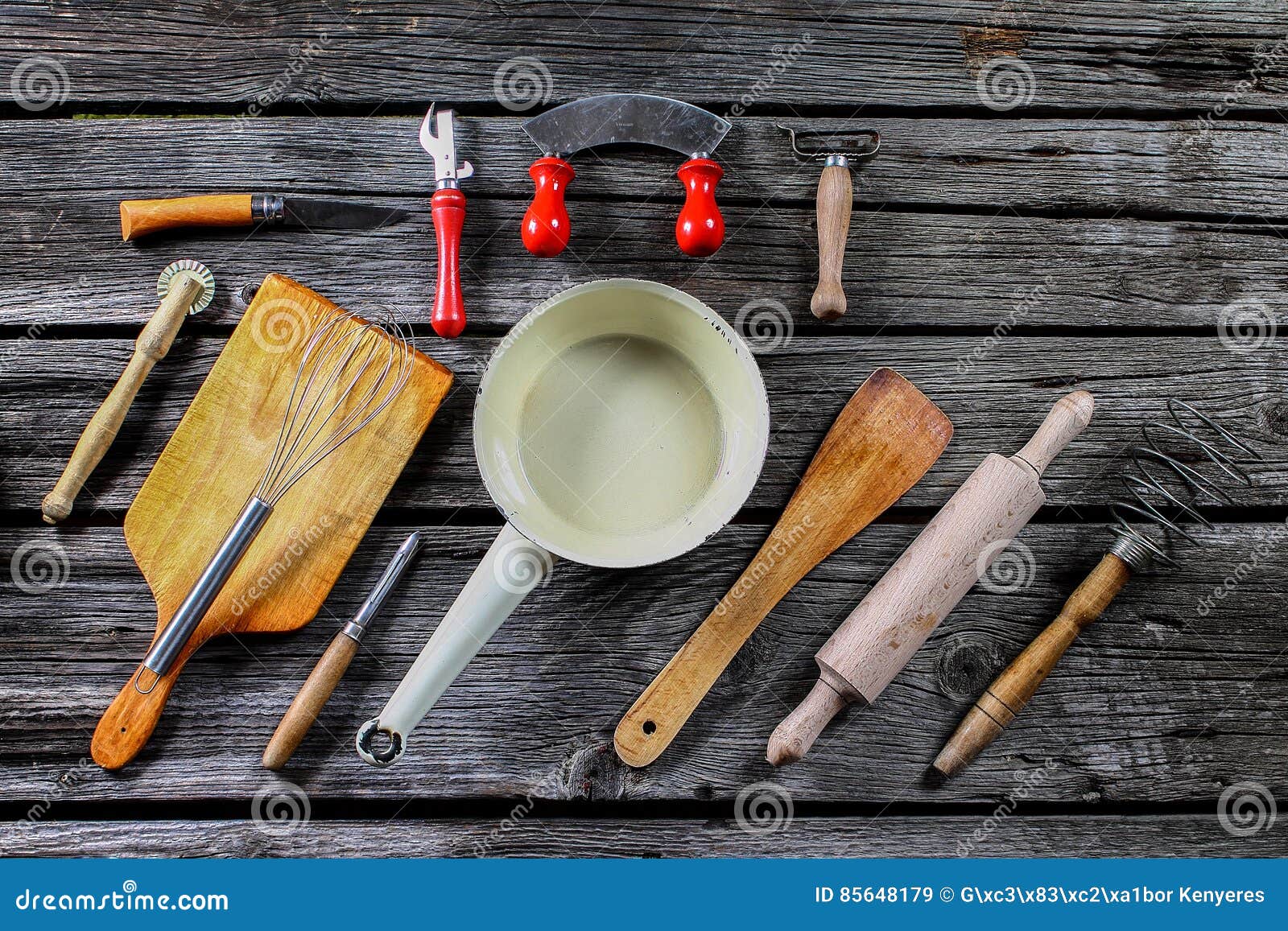 Kitchen tools stock image. Image of board, kitchenware 85648179