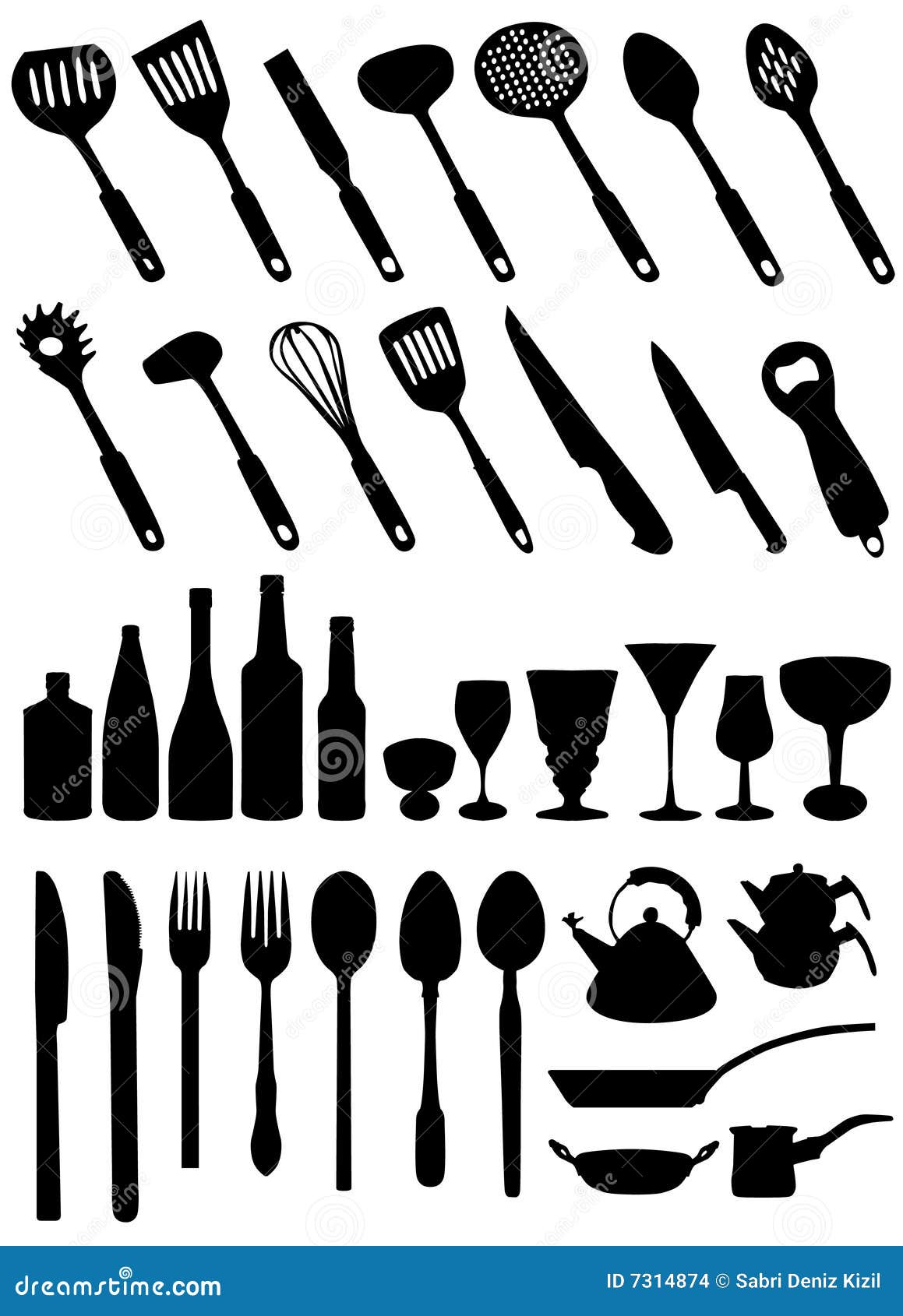 Kitchen tools vector stock vector. Illustration of restaurant 7314874