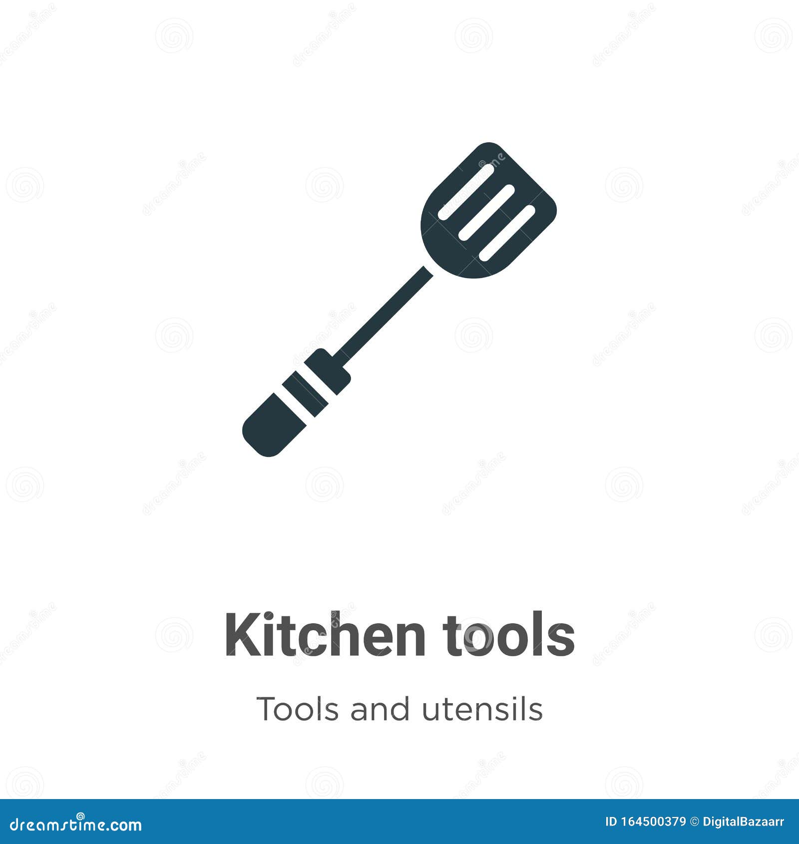Kitchen Tools Vector Icon On White Background. Flat Vector Kitchen