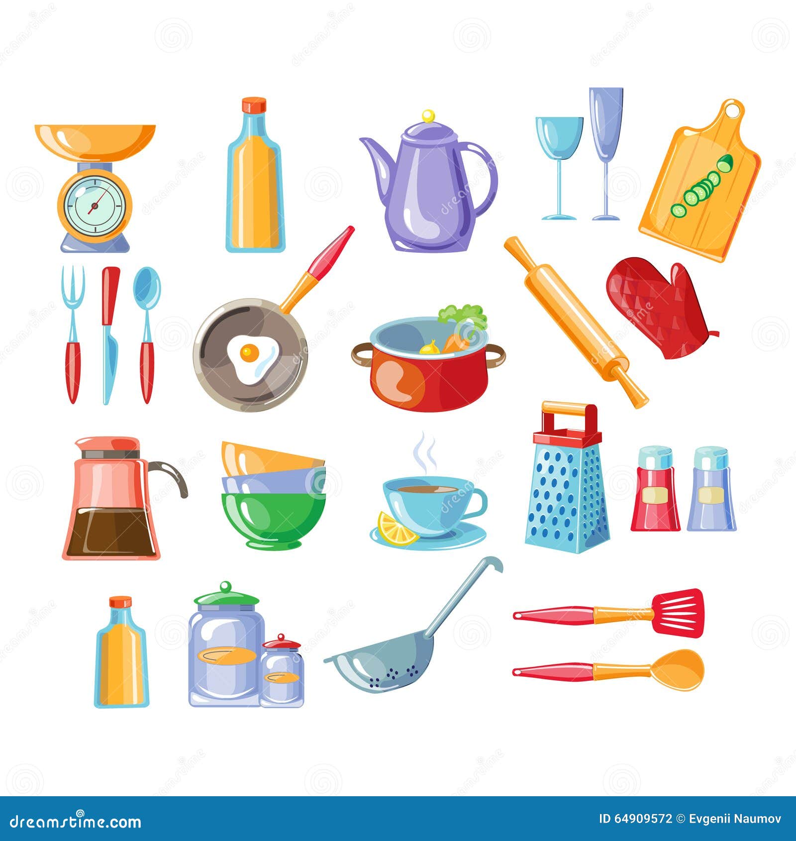 Kitchen Tools Vector Illustration Stock Vector Illustration of knife