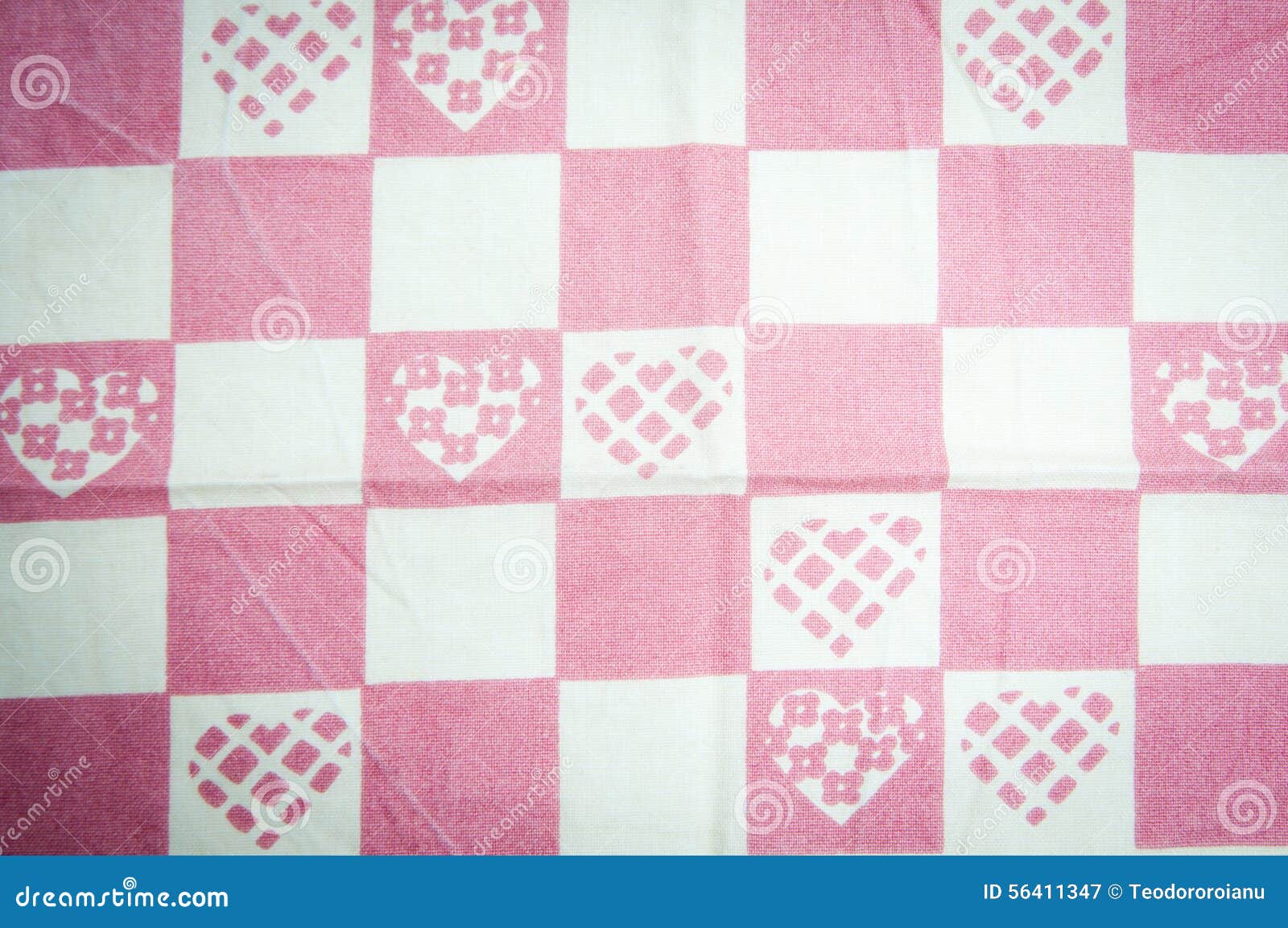 Kitchen towel hearts stock image. Image of write, detail 56411347