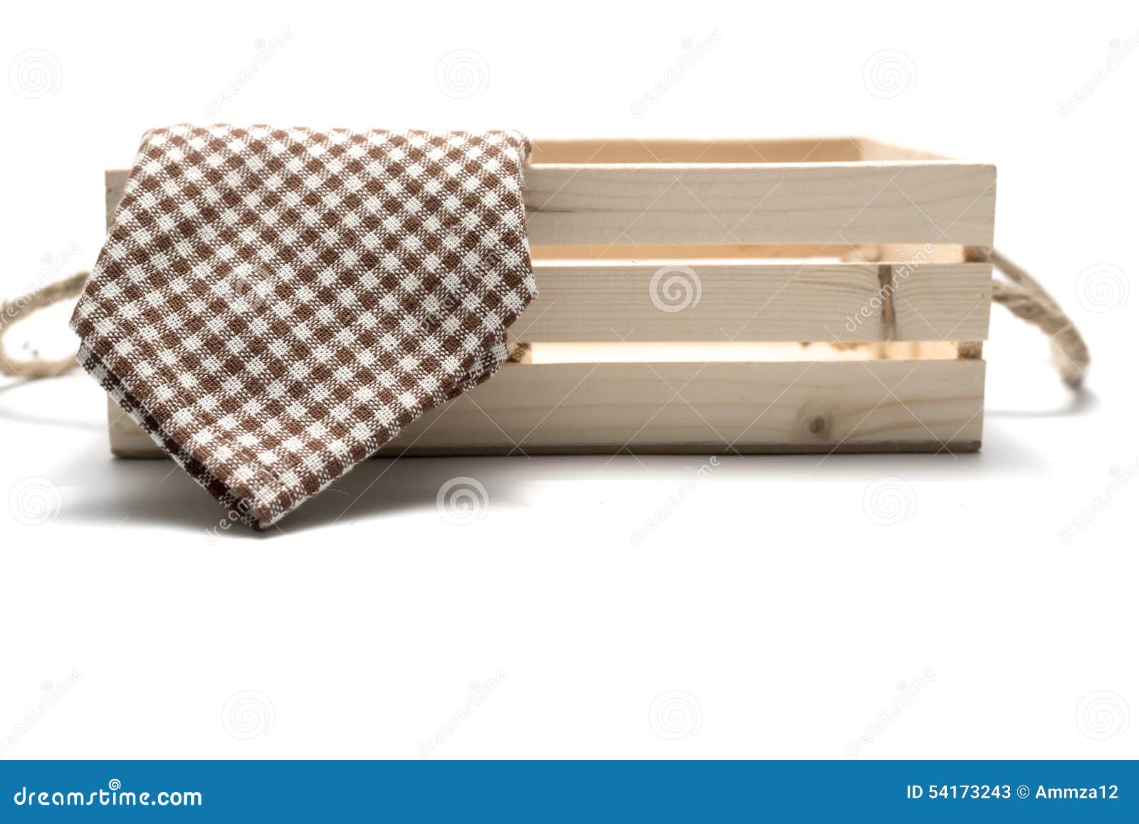 Kitchen towel in wood box stock image. Image of crate 54173243