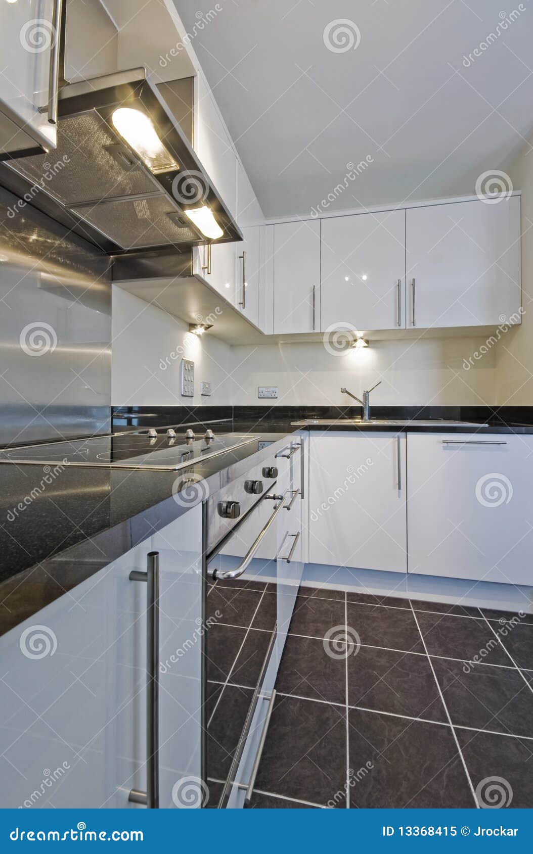 Kitchen unit stock image. Image of stainless, domestic 13368415