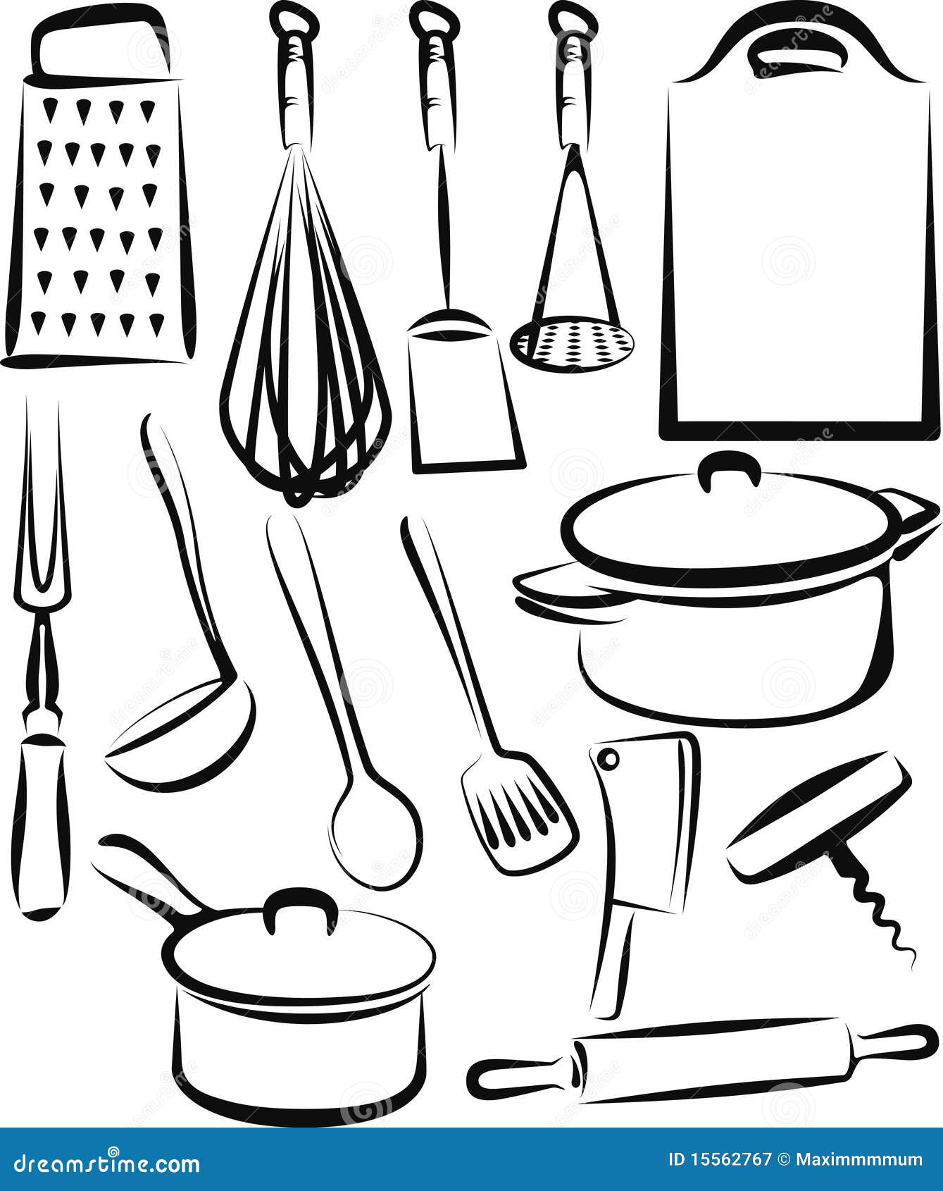 Cute Kitchen Utensil Royalty Free SVG, Cliparts, Vectors, and Stock  Illustration. Image 25315310.