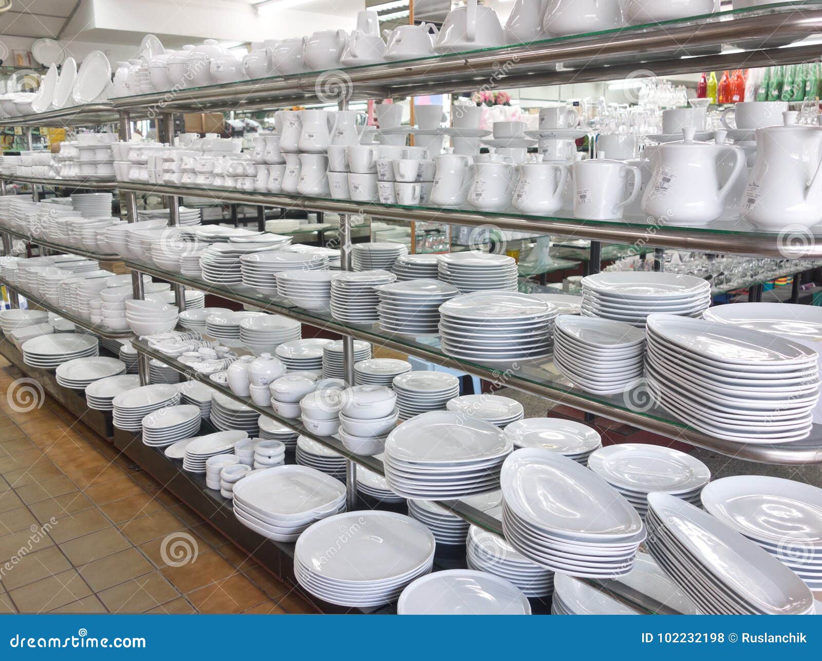 Kitchen utensil shop stock photo. Image of dinnerware   20