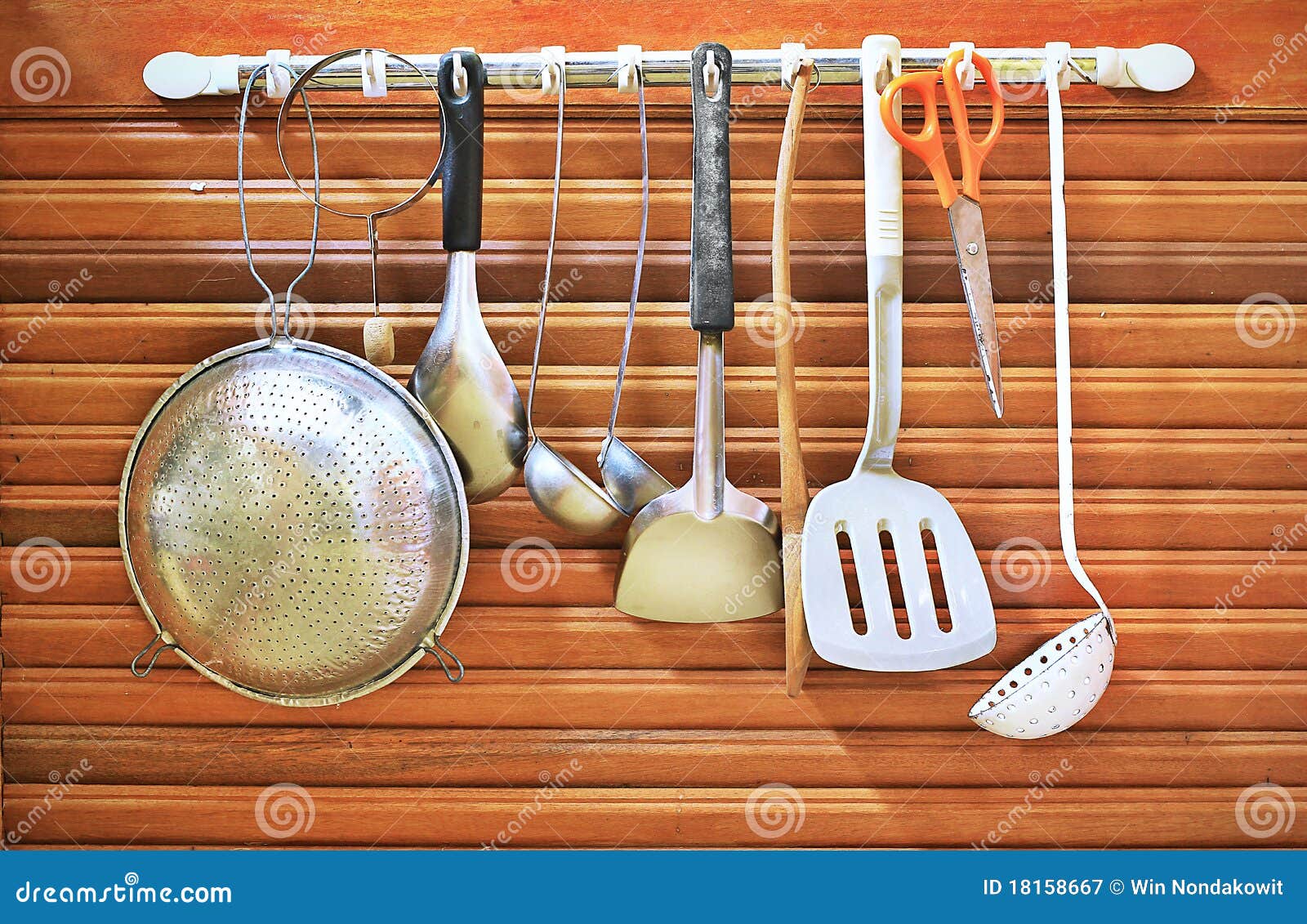 Kitchen utensils stock image. Image of chrome, silver 18158667