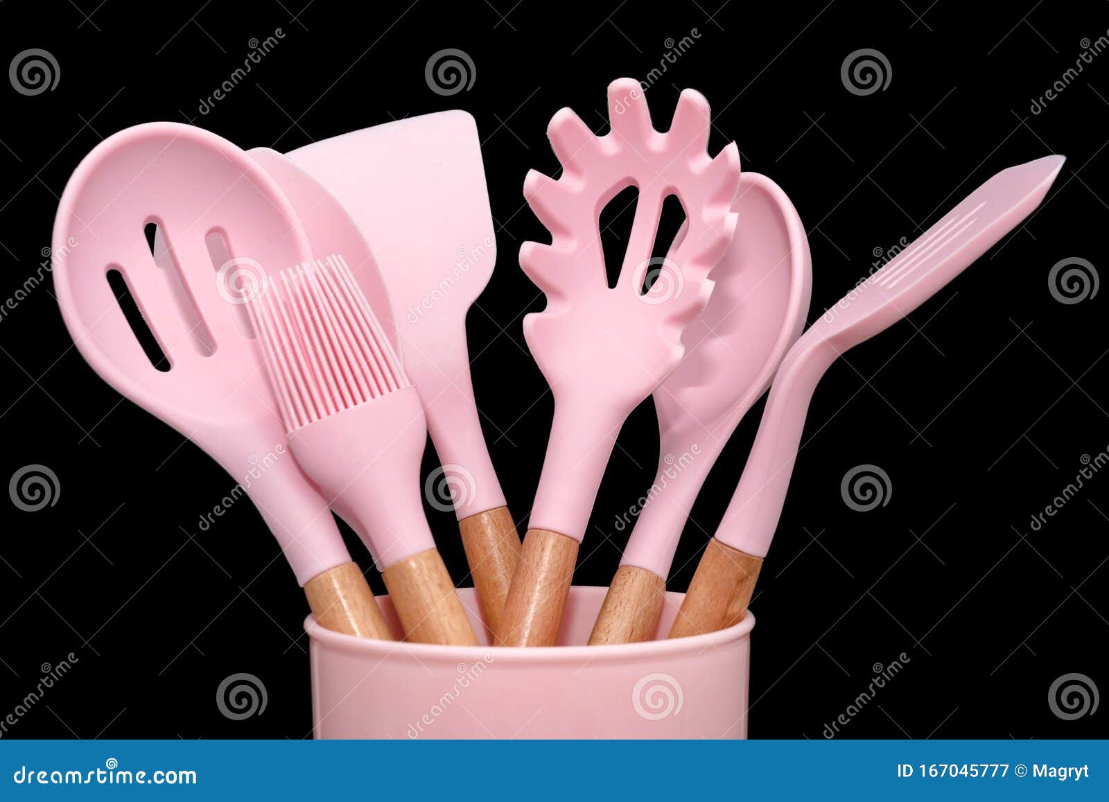 Kitchen utensils background with copyspace, home kitchen decor