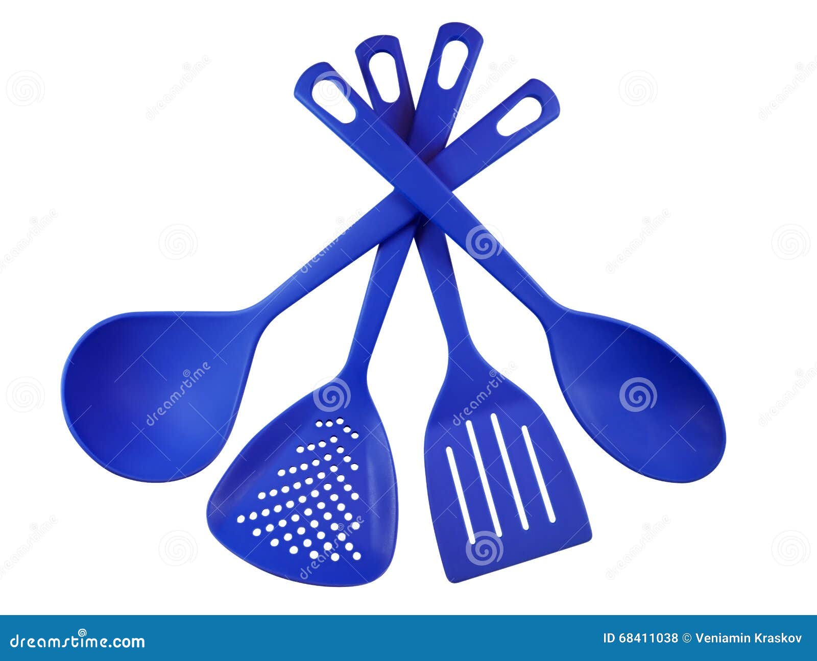 Kitchen utensils blue stock photo. Image of group, chef 68411038