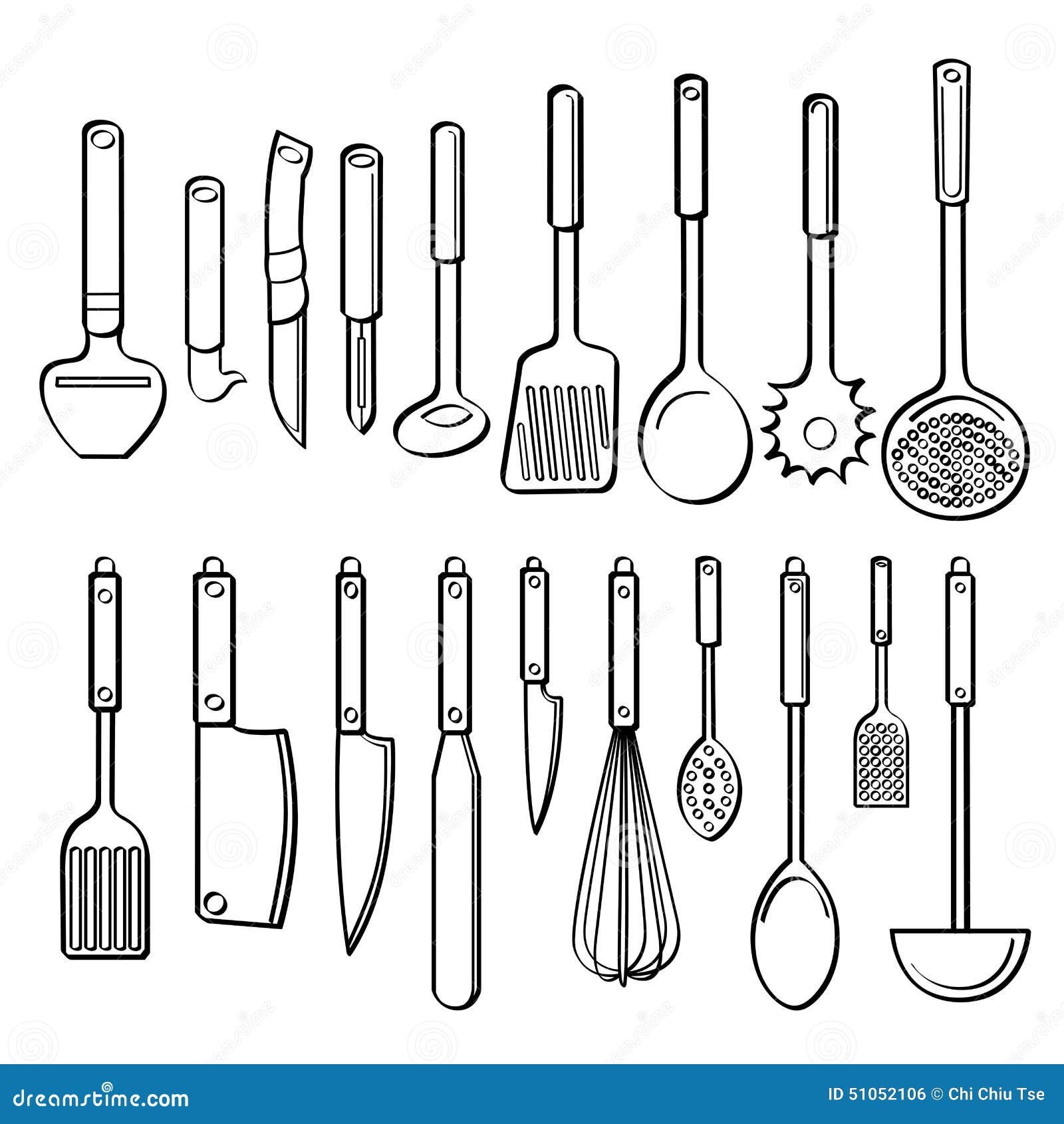 Background of Kitchen utensils set. Vector large collection hand drawn  illustration with kitchen tools. Utensil and cooking. Kitchenware sketch.  Retro Stock Vector Image & Art - Alamy