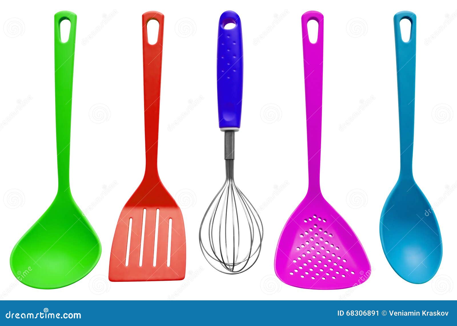 Kitchen Utensils - Colorful Stock Image - Image of kitchen, blue: 68306891