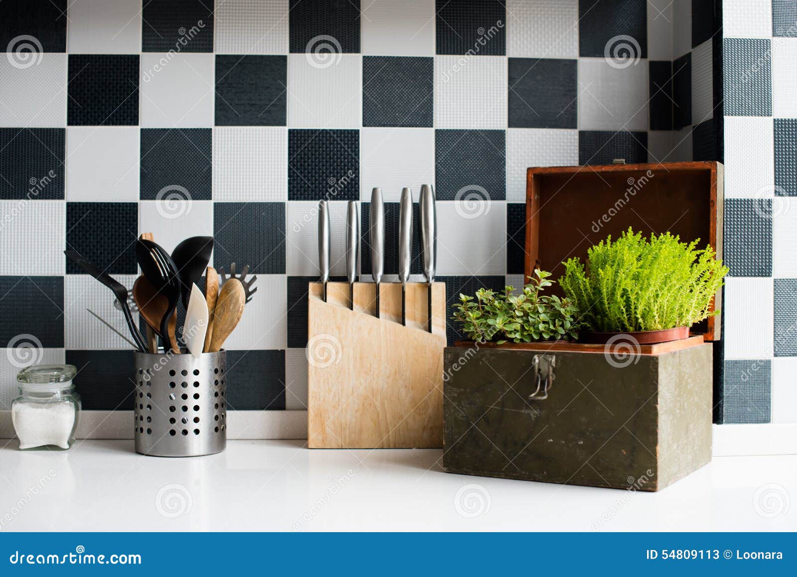 Kitchen utensils stock image. Image of closeup, detail 54809113