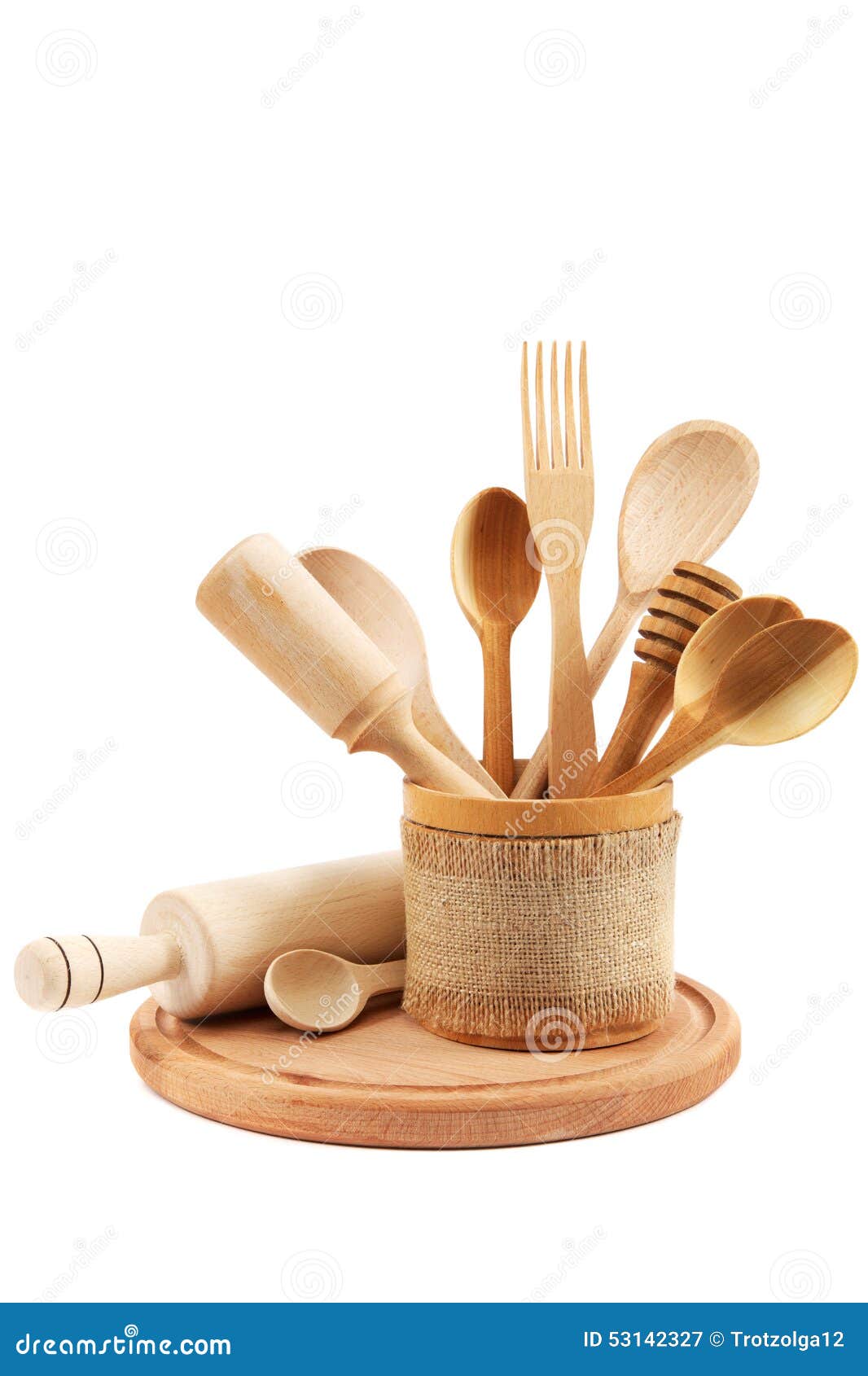 Kitchen Utensils Isolated on White Background. Stock Image Image of