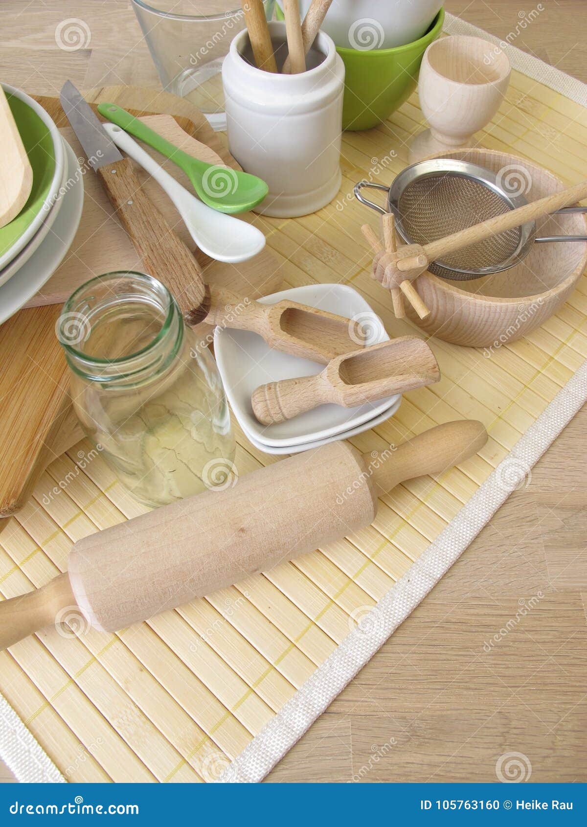Kitchen Utensils without Plastic Stock Photo Image of bottle, wood