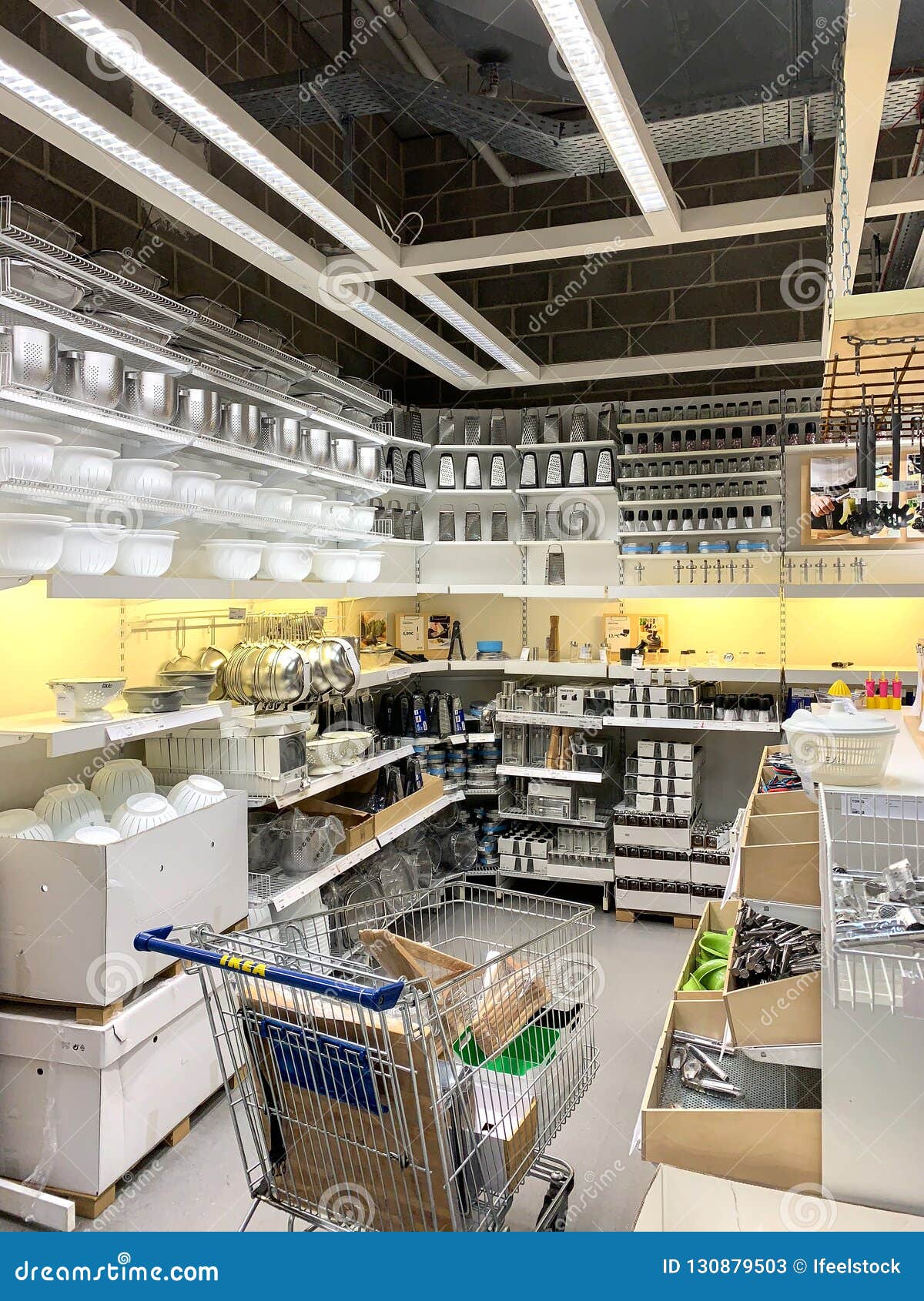 Kitchen Utensils For Sale Inside Ikea Store Editorial Stock Photo