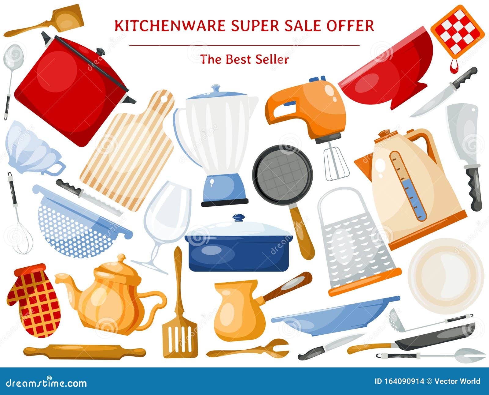 Kitchenware Sales Stock Illustrations – 20 Kitchenware Sales Stock ...
