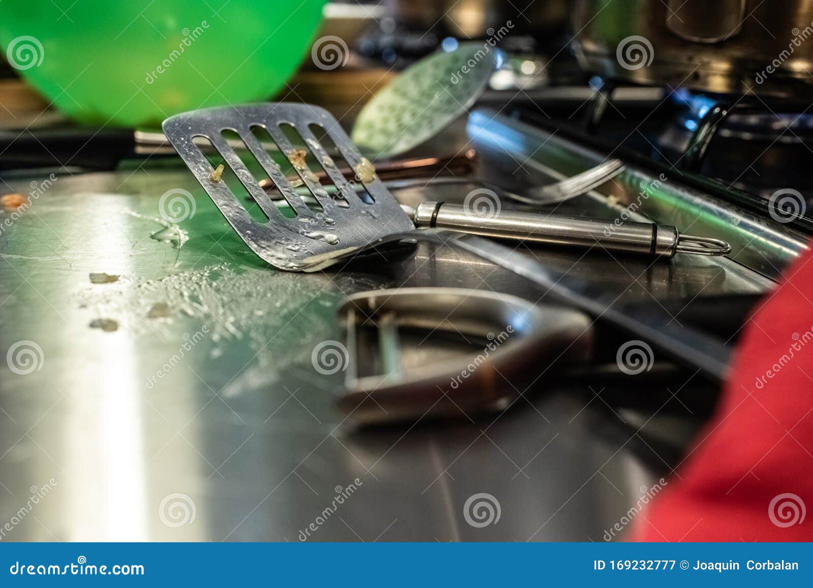 Kitchen Utensils for Scraping and Peeling Vegetables Stock Image
