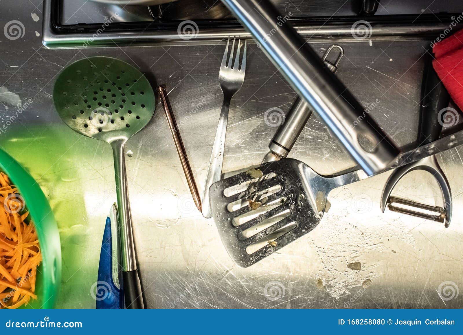 Kitchen Utensils for Scraping and Peeling Vegetables Stock Photo