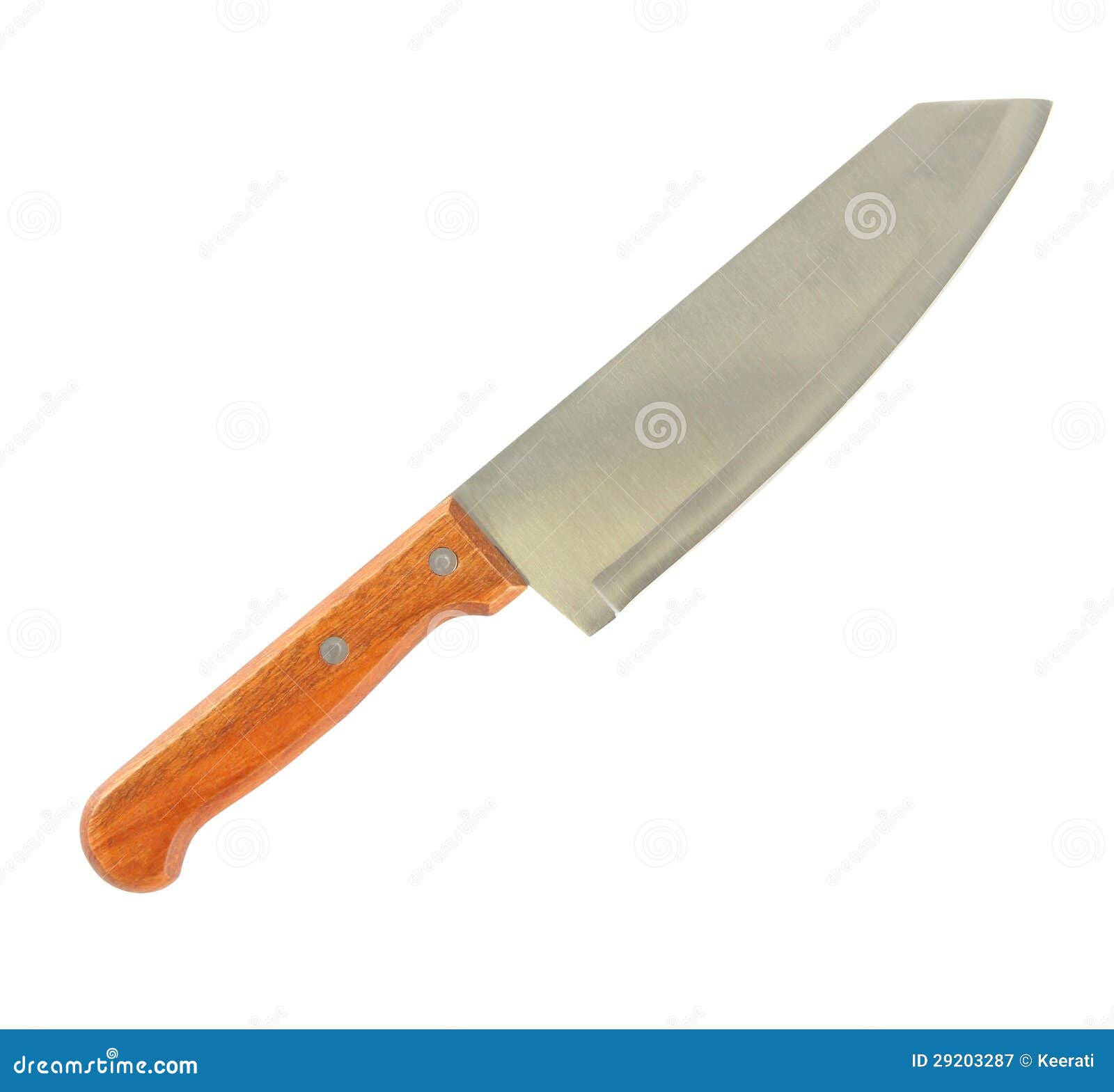 Kitchen Wooden Handle Knife Stock Image Image of chop, equipment