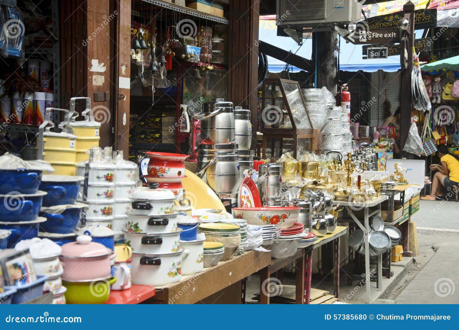 Kitchenware at General Store Editorial Image Image of market