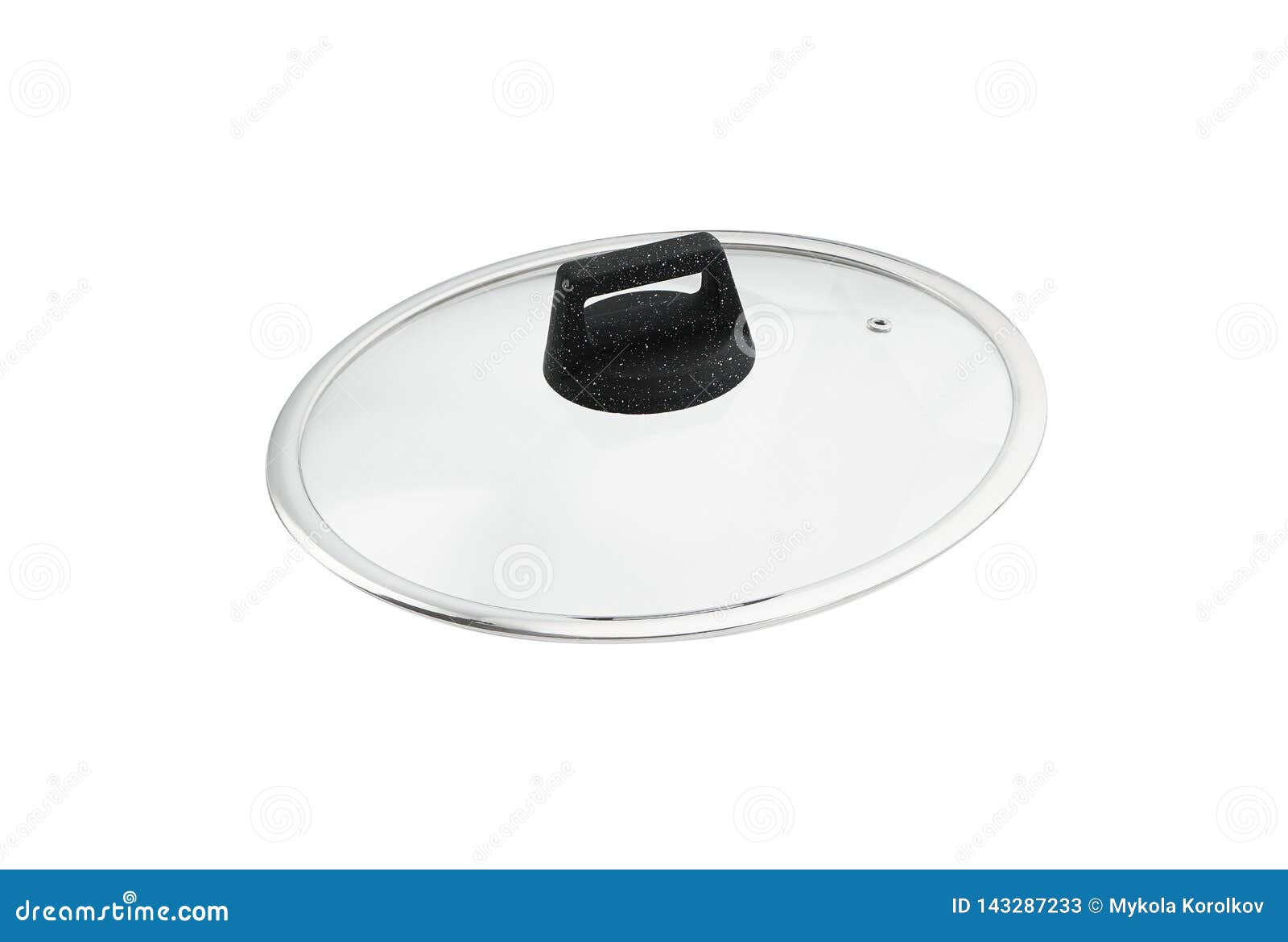 Kitchenware Glass Lid Isolate on White Background. Stock Image Image