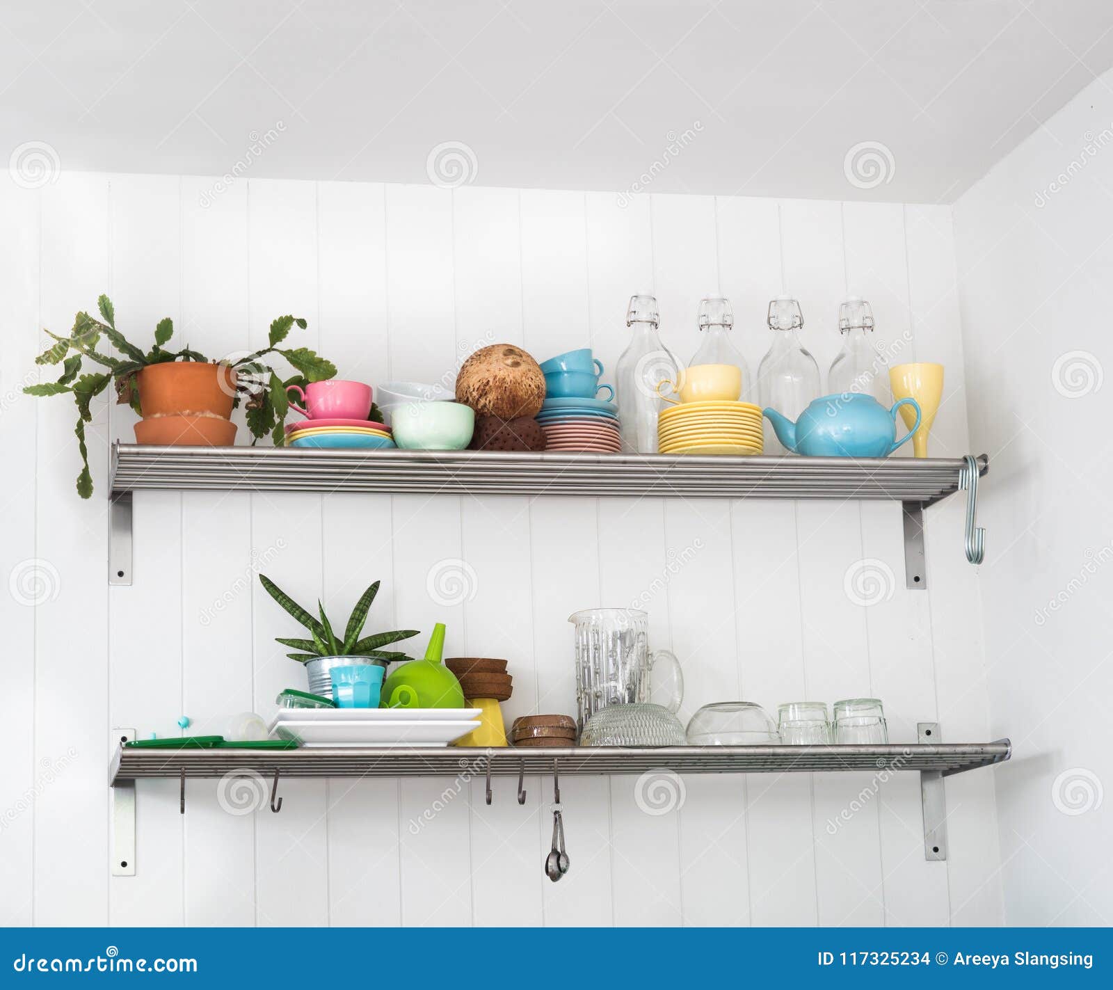 Kitchenware Set for Cooking in House for Interior Stock Photo Image
