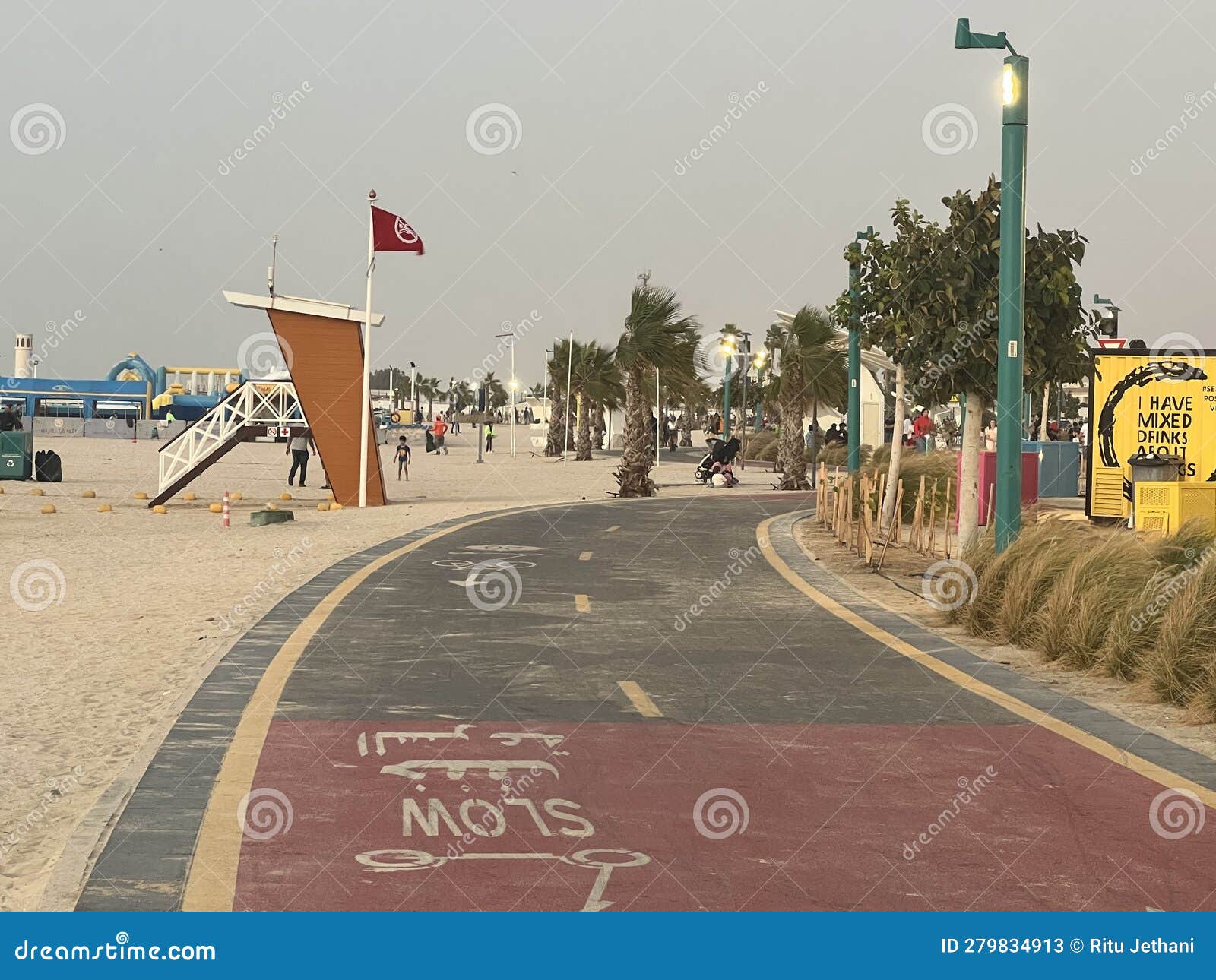 Kite Beach at Jumeirah in Dubai, UAE Editorial Stock Photo Image of