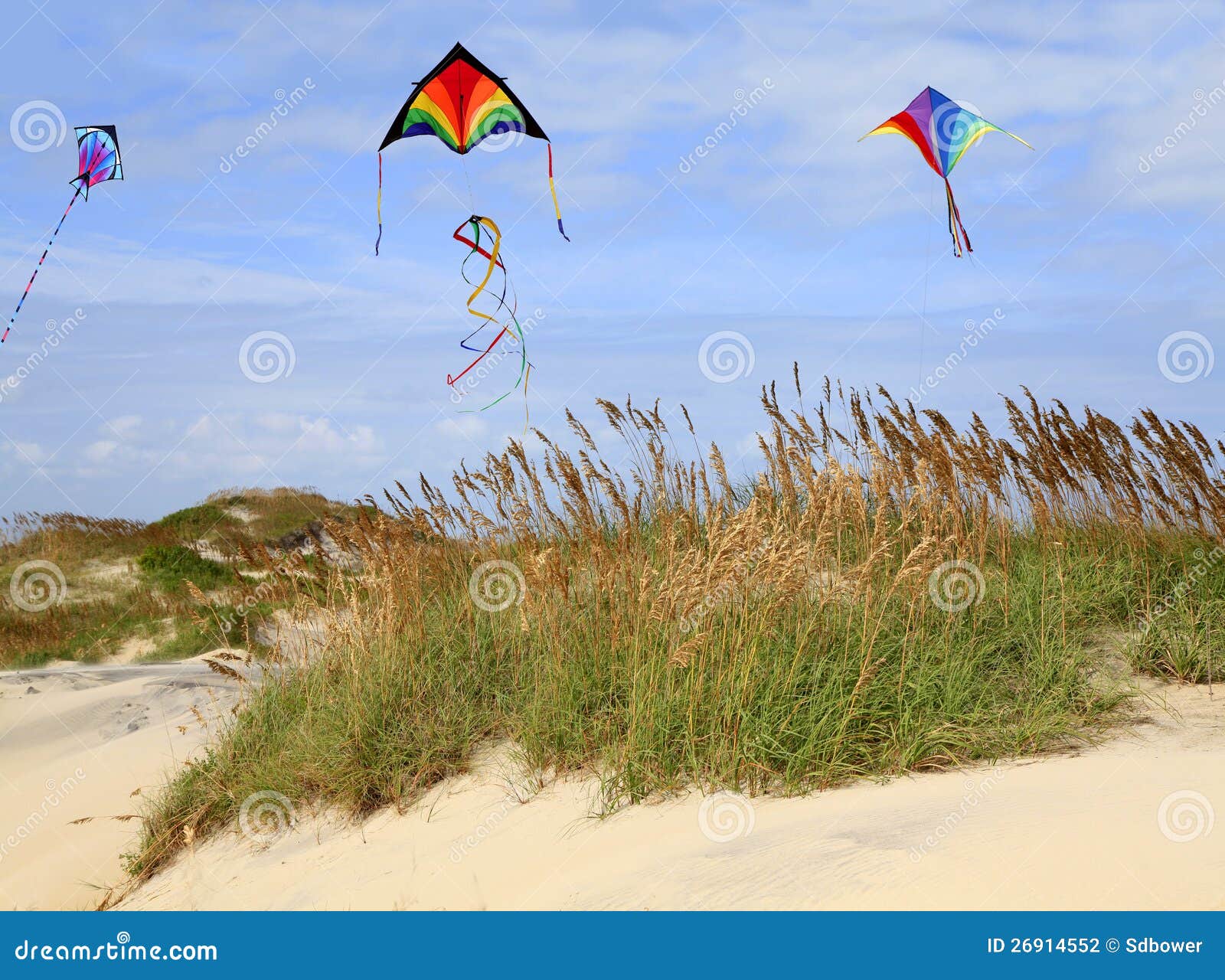 Kite Flying On The Beach Stock Photography Image 26914552