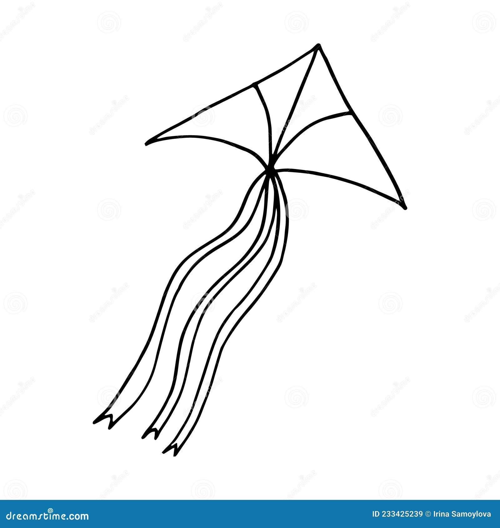 kite doodle icon vector hand drawing 21358624 Vector Art at Vecteezy