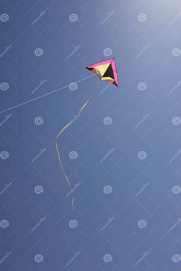 Kite in the sky. stock photo. Image of kite, high, tail 9953458